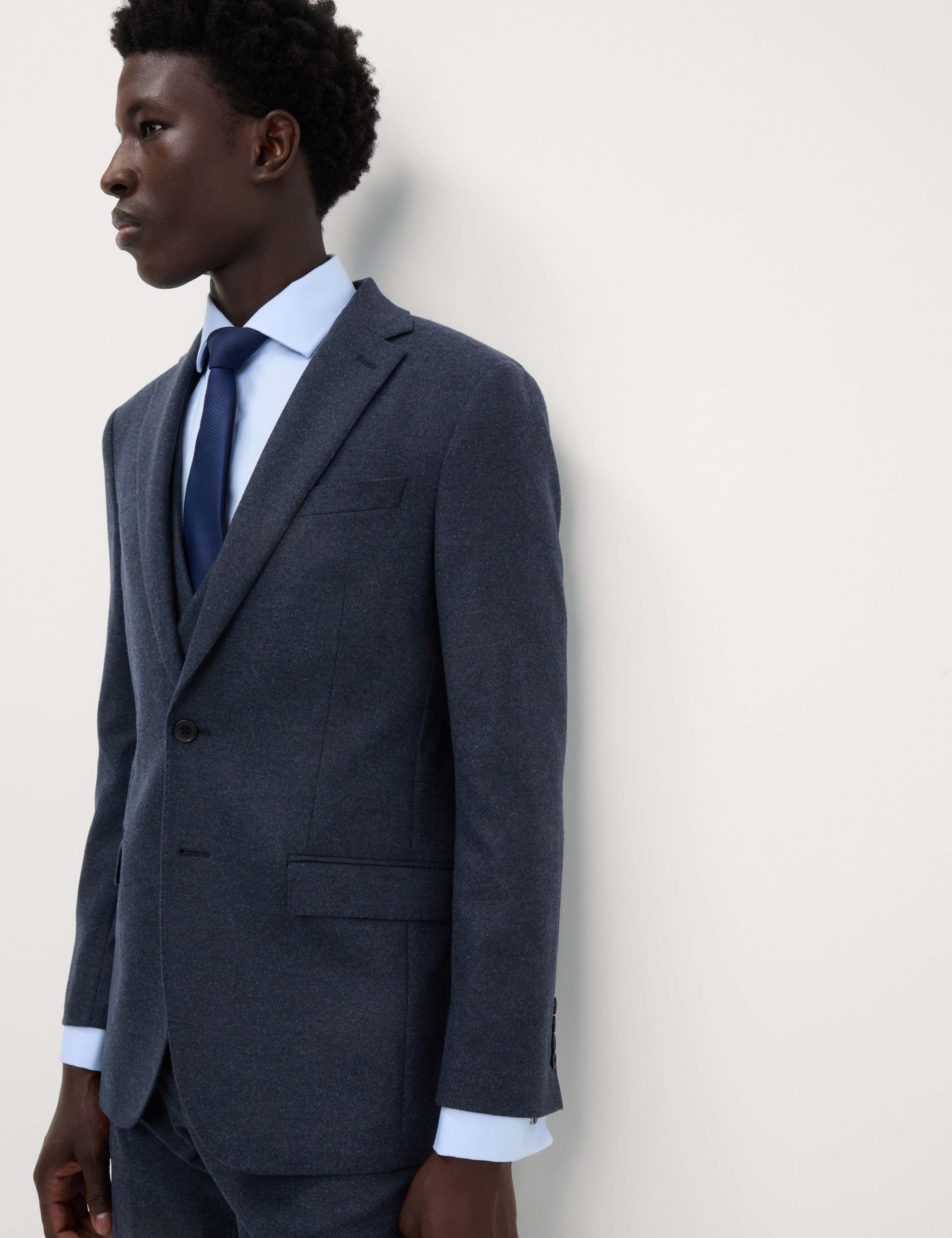 Tailored Fit Wool Rich Tweed Suit