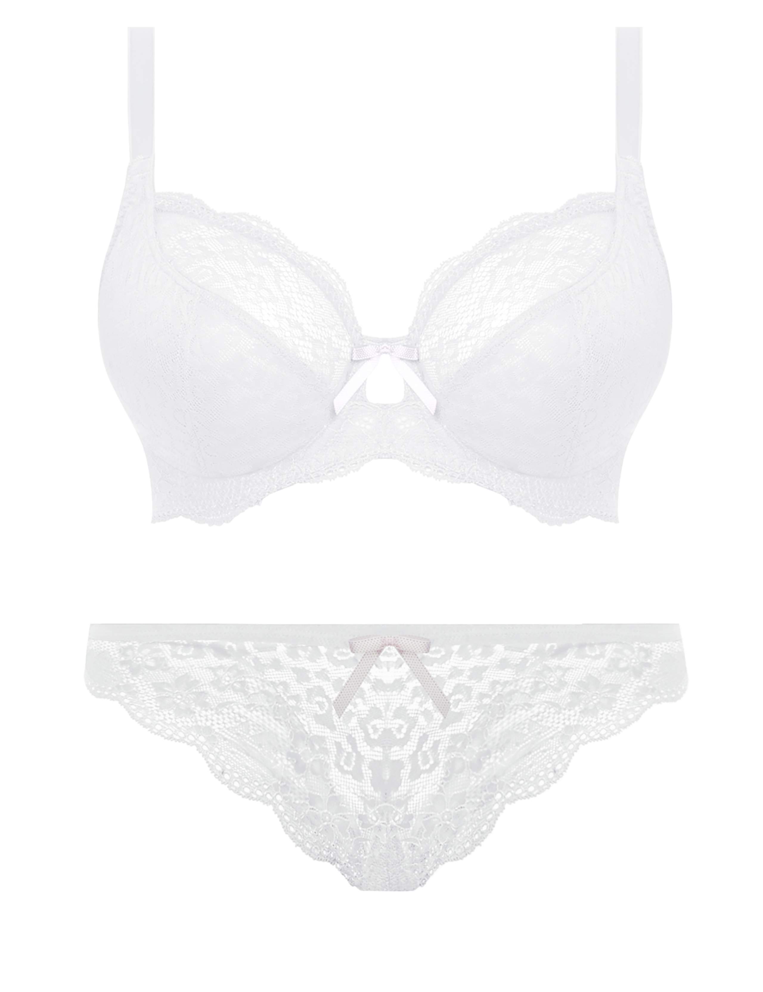 Fancies Underwired Plunge Bra Set C-G 1 of 6