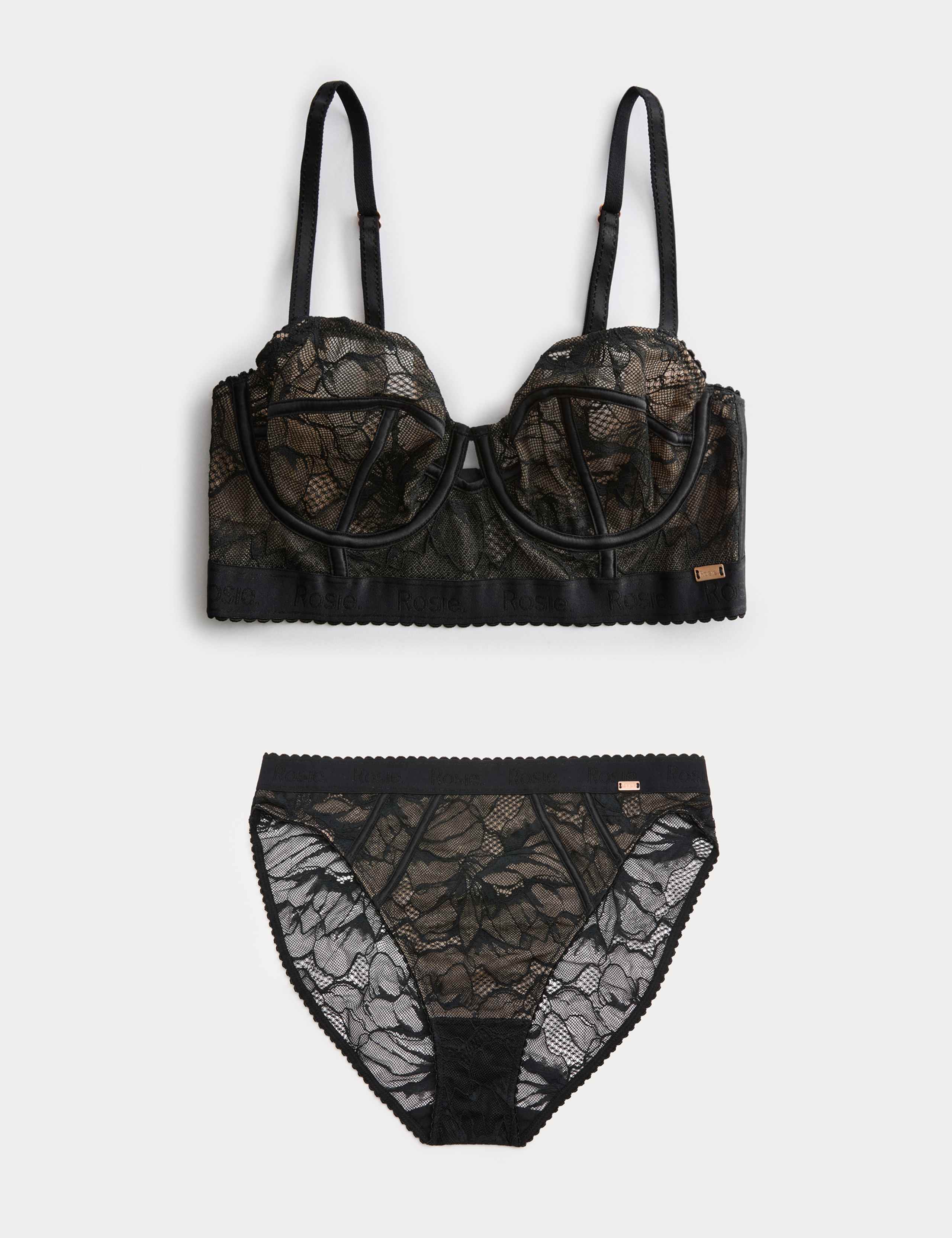 LaceWear Wired Longline Balcony Bra Set A-E 1 of 6