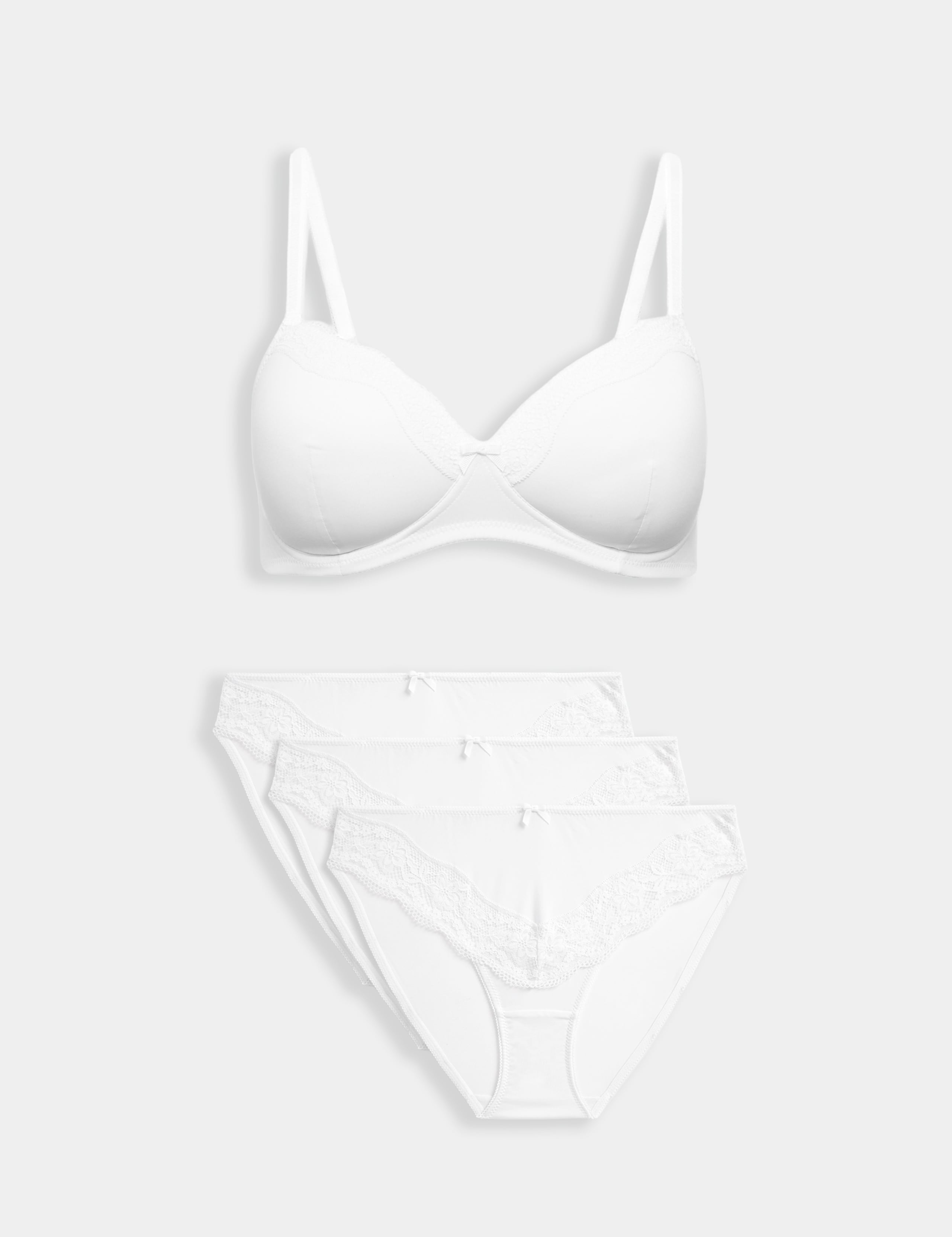Jasmine Lace Non Wired Full Cup Bra Set A-E 1 of 6
