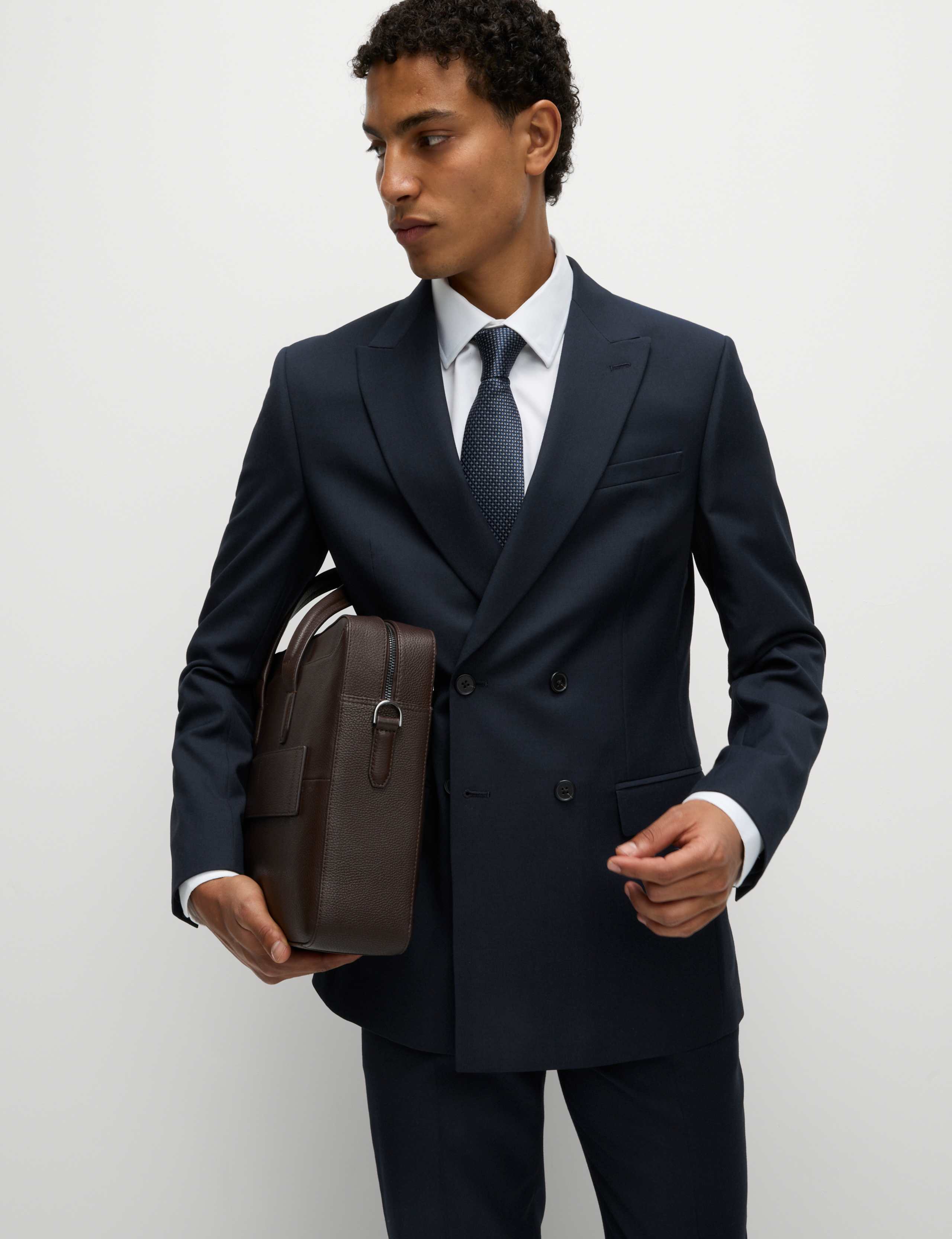 Slim Fit Double Breasted Suit 1 of 6