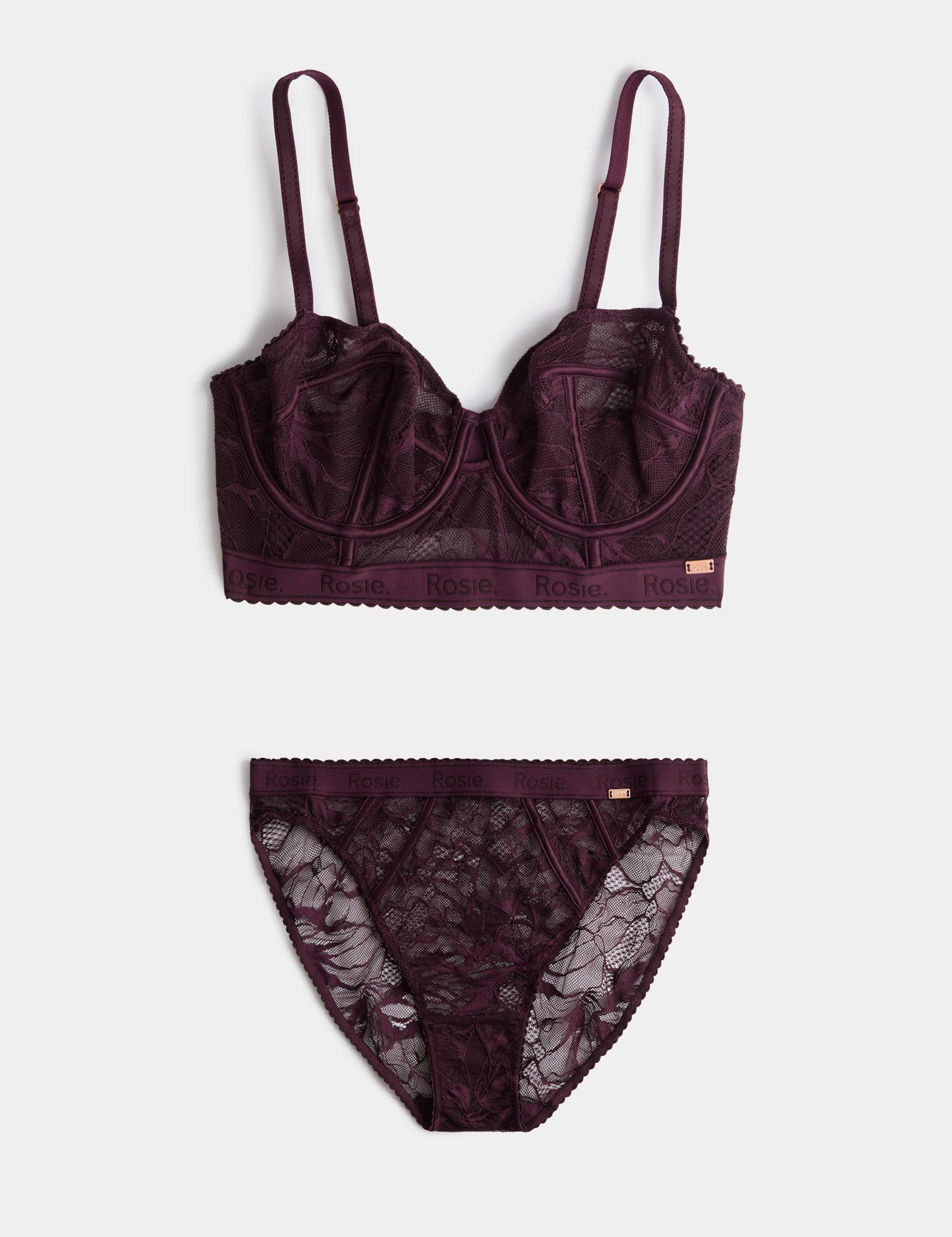 LaceWear Wired Longline Balcony Bra Set A-E 1 of 6