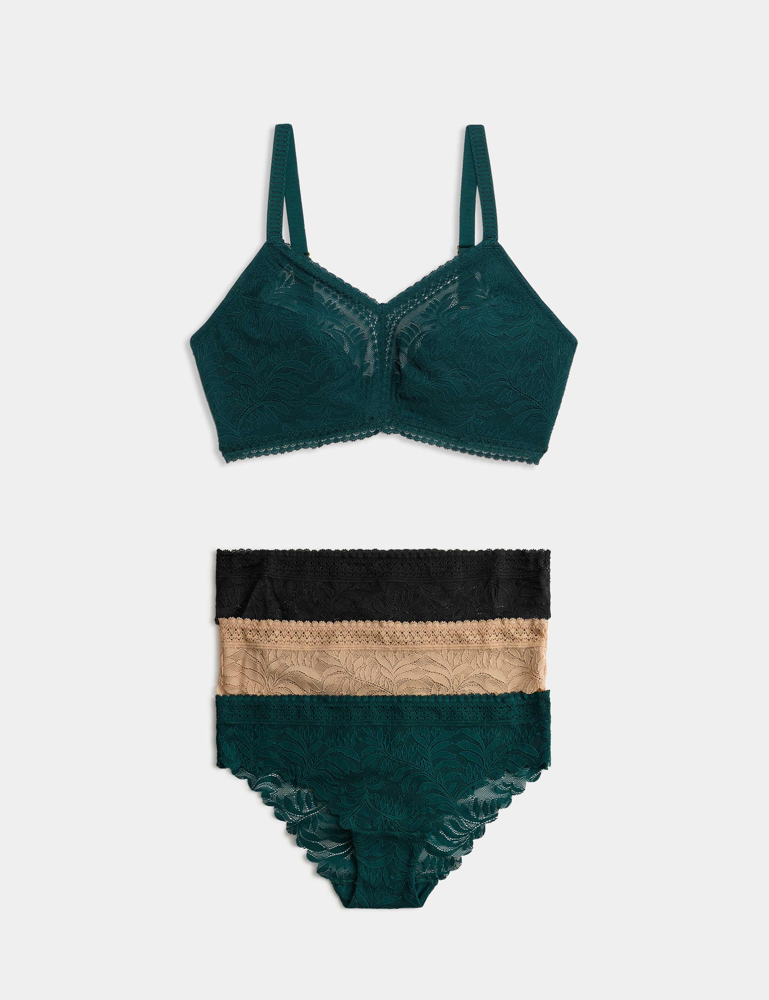 Flexifit™ Lace Non Wired Bralette Set F-H 1 of 6