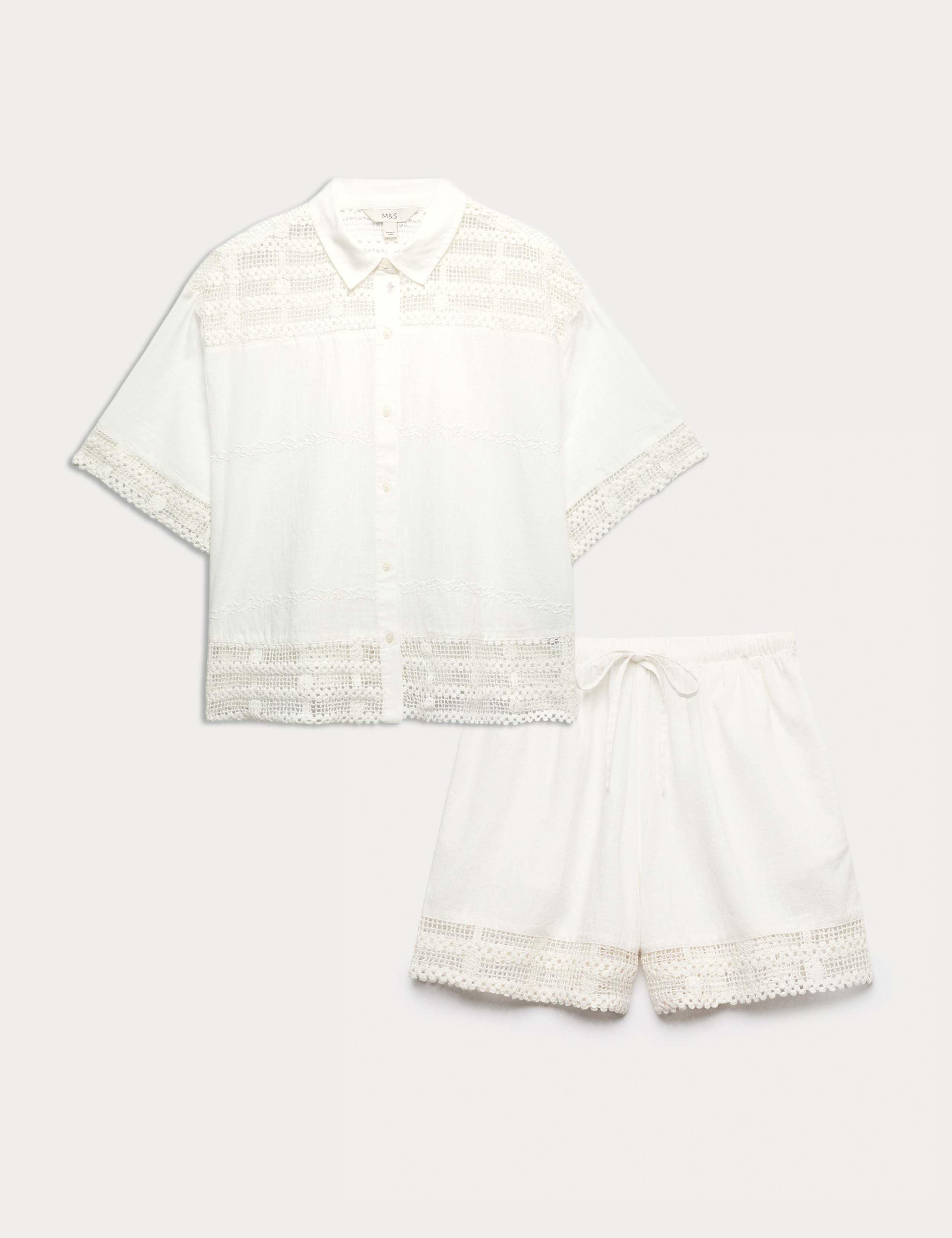 Textured Shirt & Short Set 1 of 5