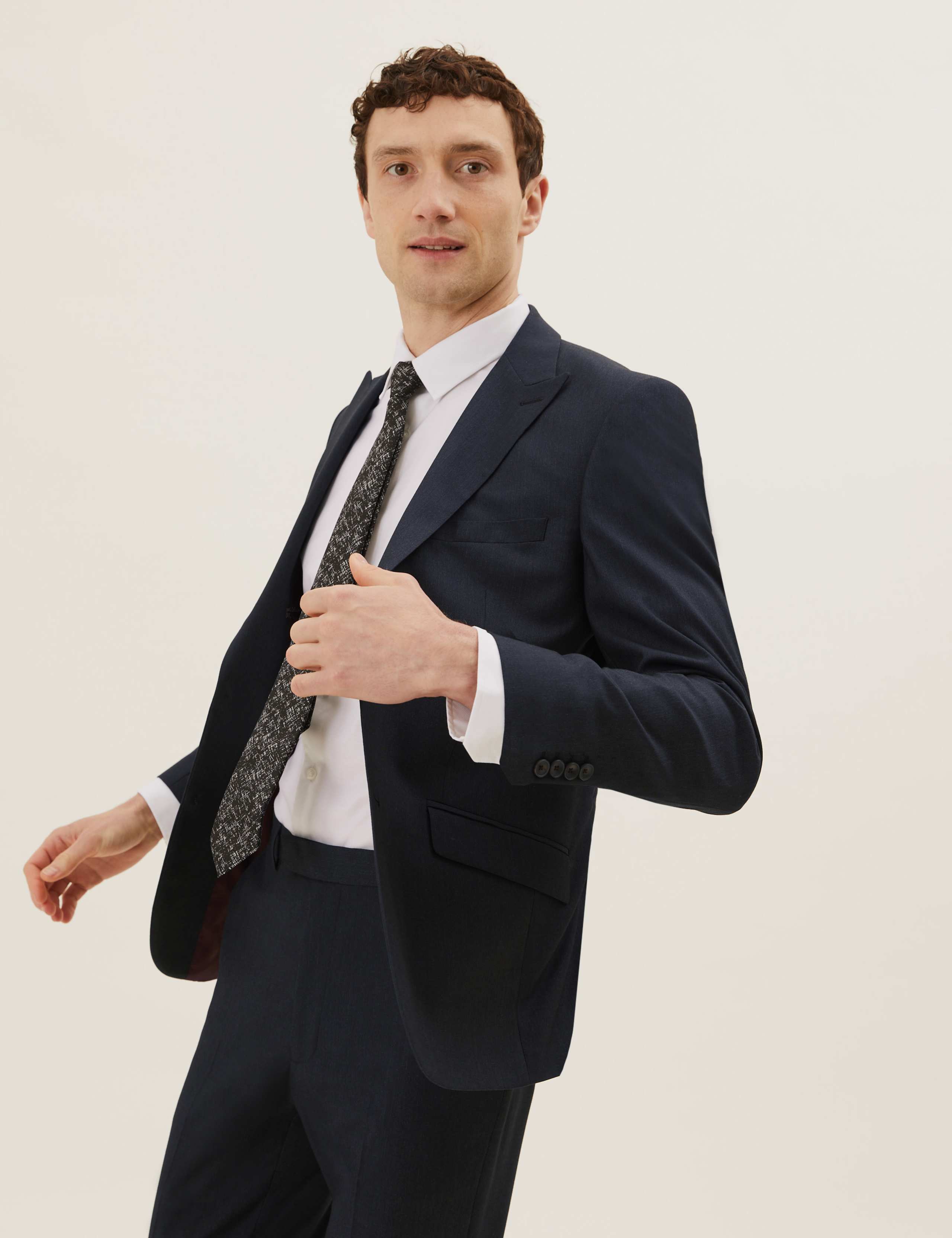 Tailored Fit Stretch Suit 1 of 8