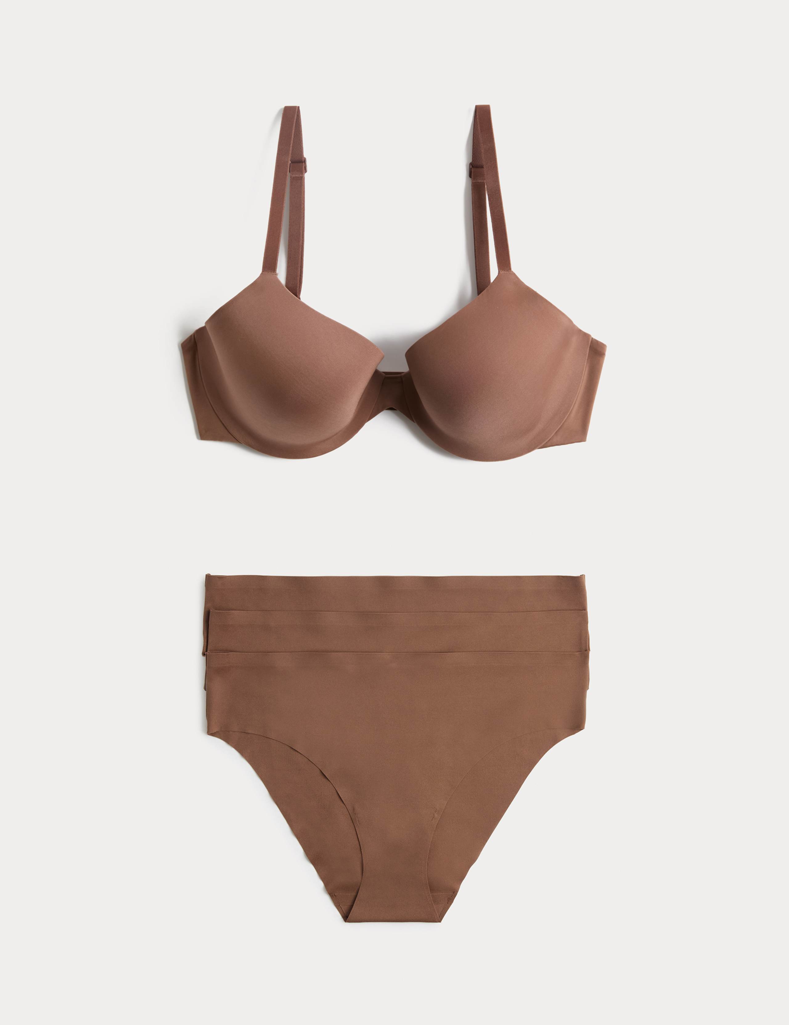 Body Invisibles™ Wired Demi Cup Bra Set A-E 1 of 6