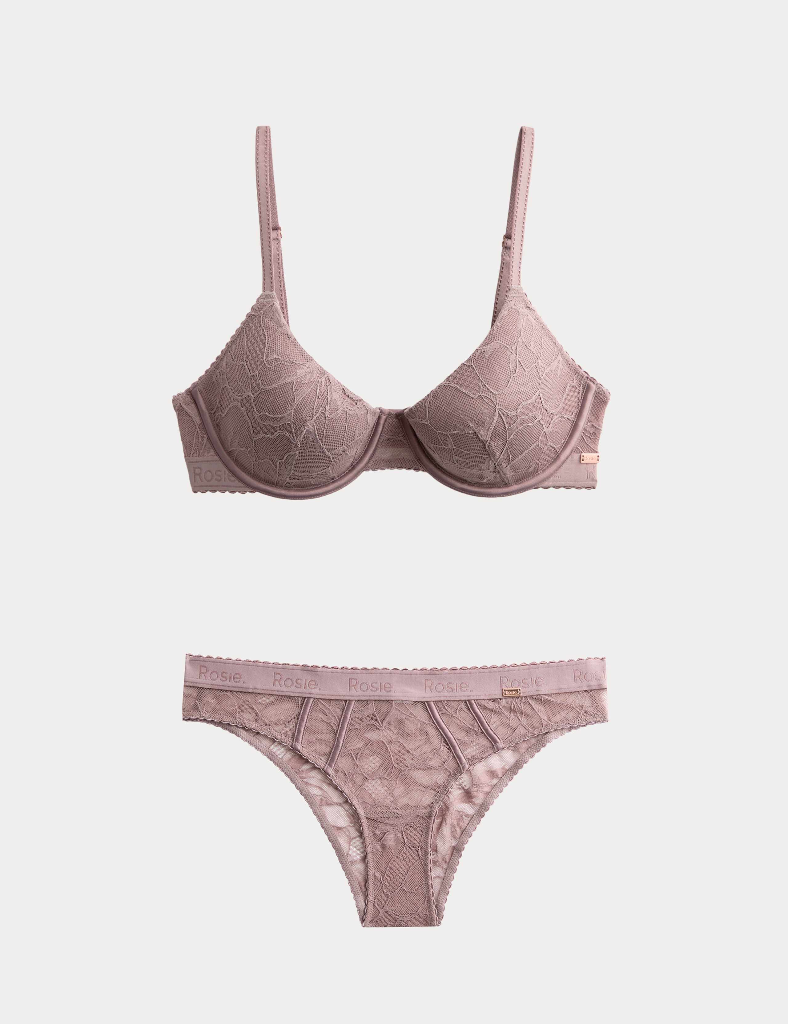 LaceWear Wired Demi Cup Bra Set A-E 1 of 6