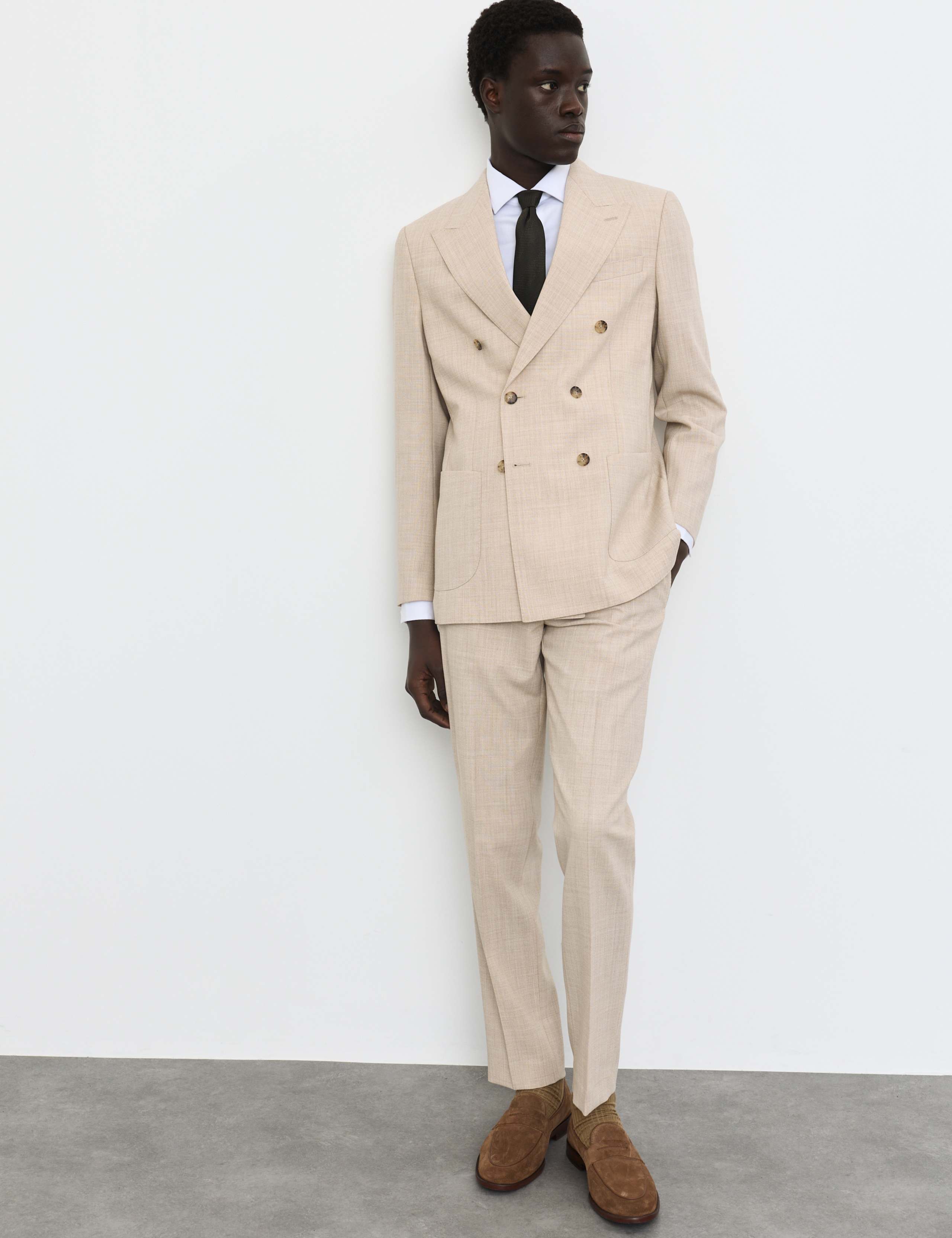 2 Piece Tailored Fit Merino Wool Rich Suit