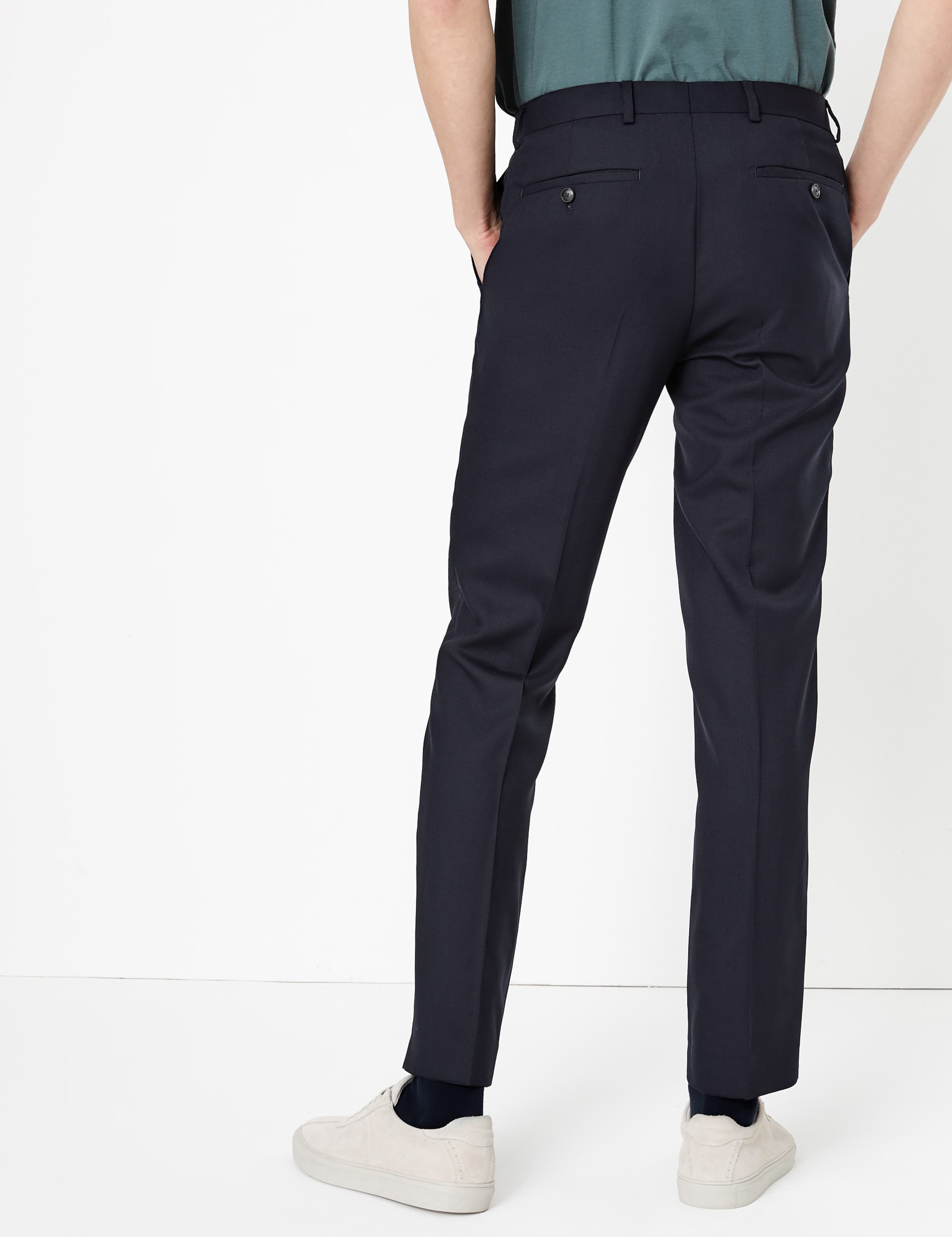 Big & Tall Navy Regular Fit Wool Suit 8 of 8