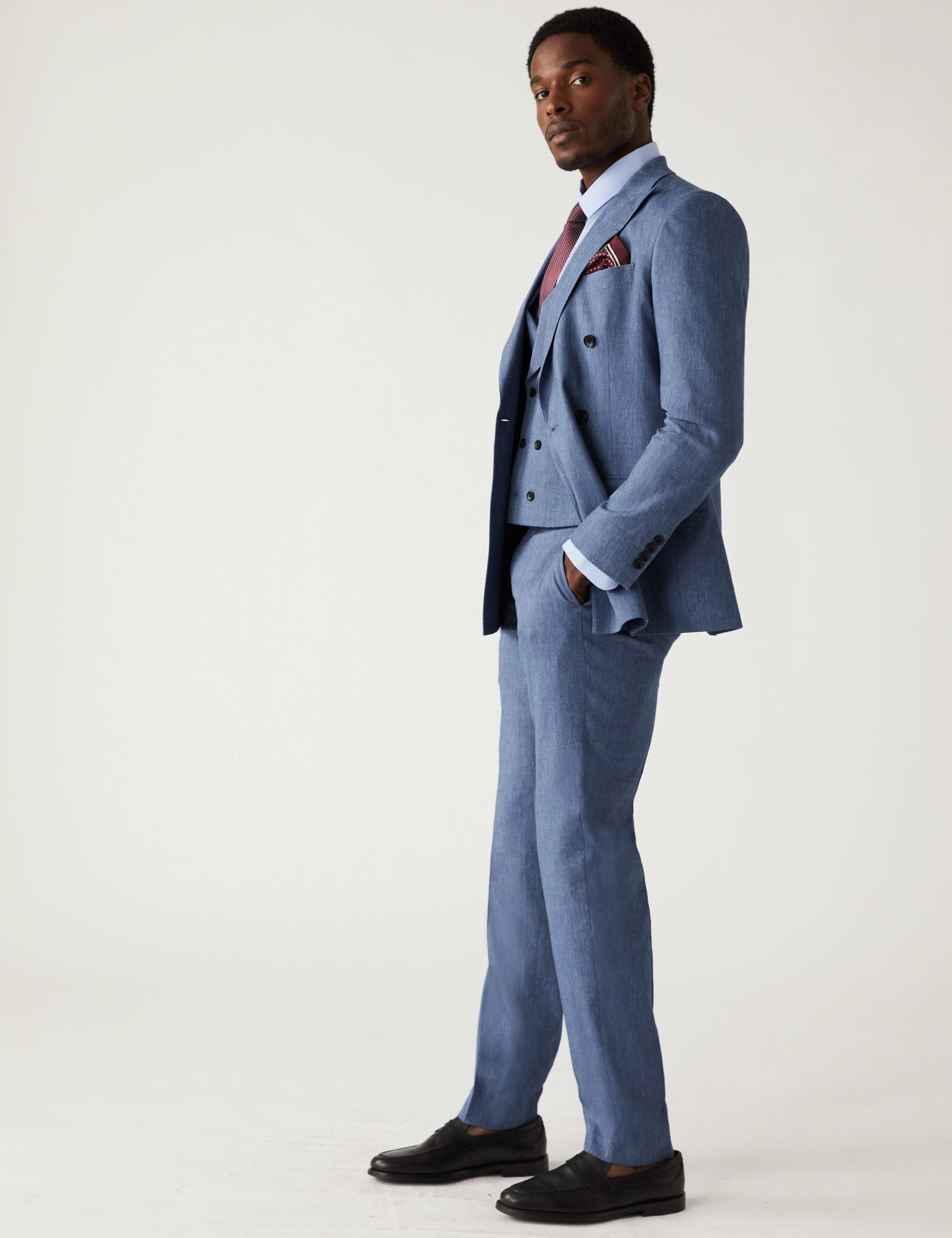 Tailored Fit Italian Linen Miracle™ Suit 3 of 6