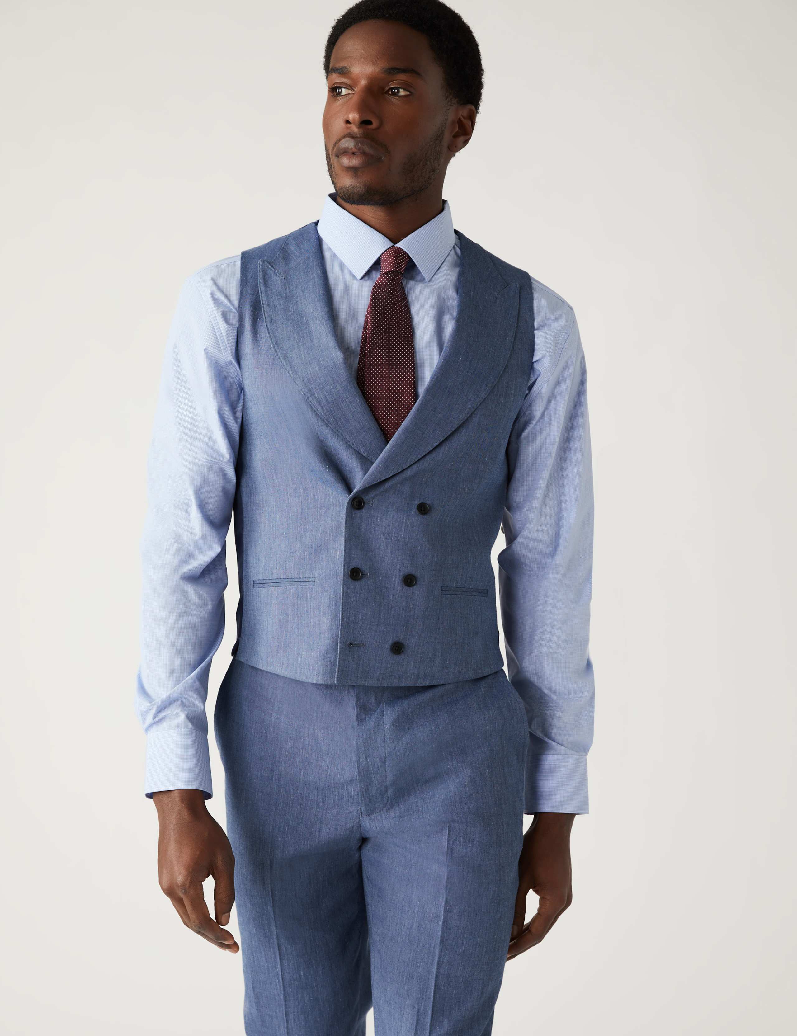 Tailored Fit Italian Linen Miracle™ Suit 1 of 6