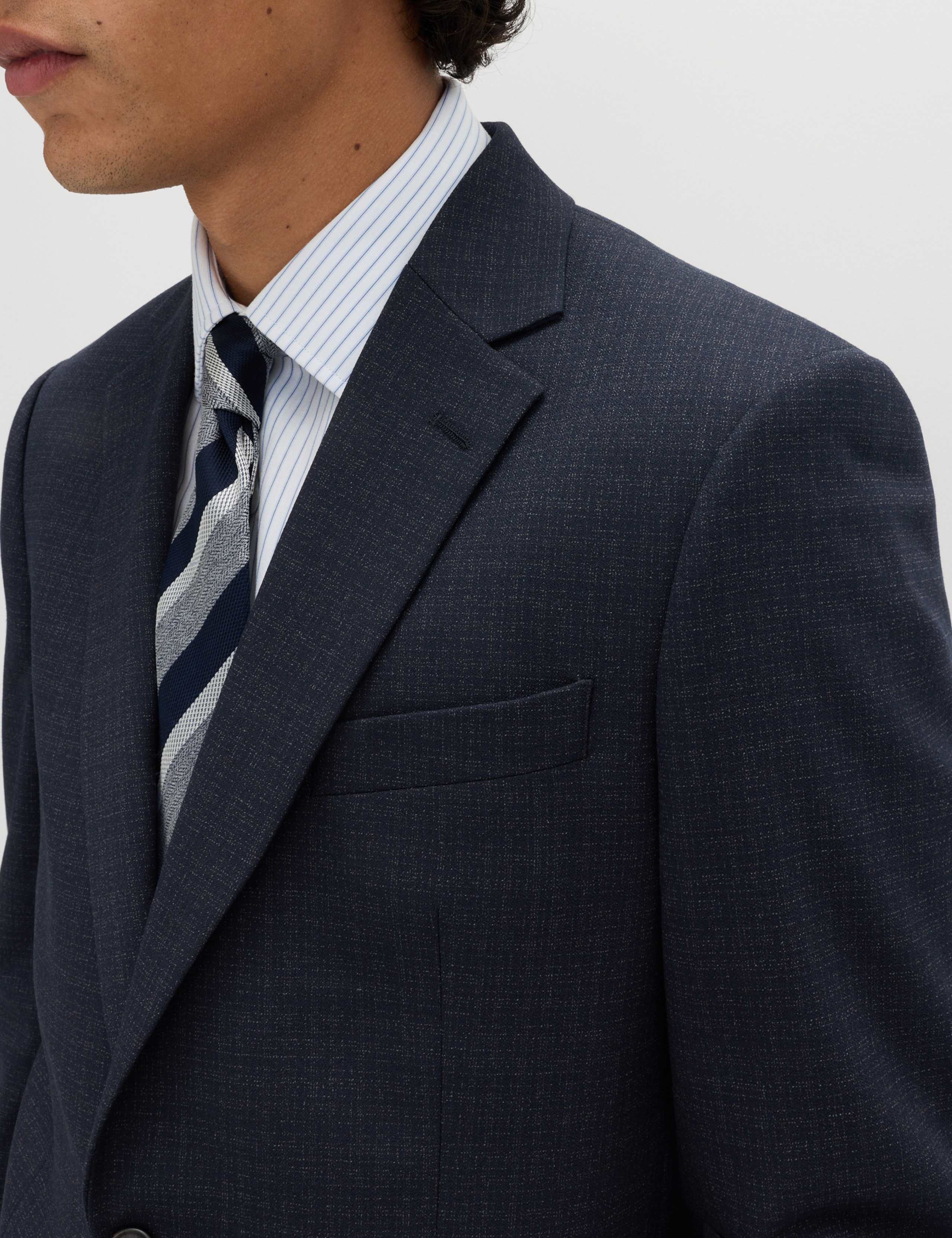 3 Piece Regular Fit Textured Stretch Suit 6 of 6