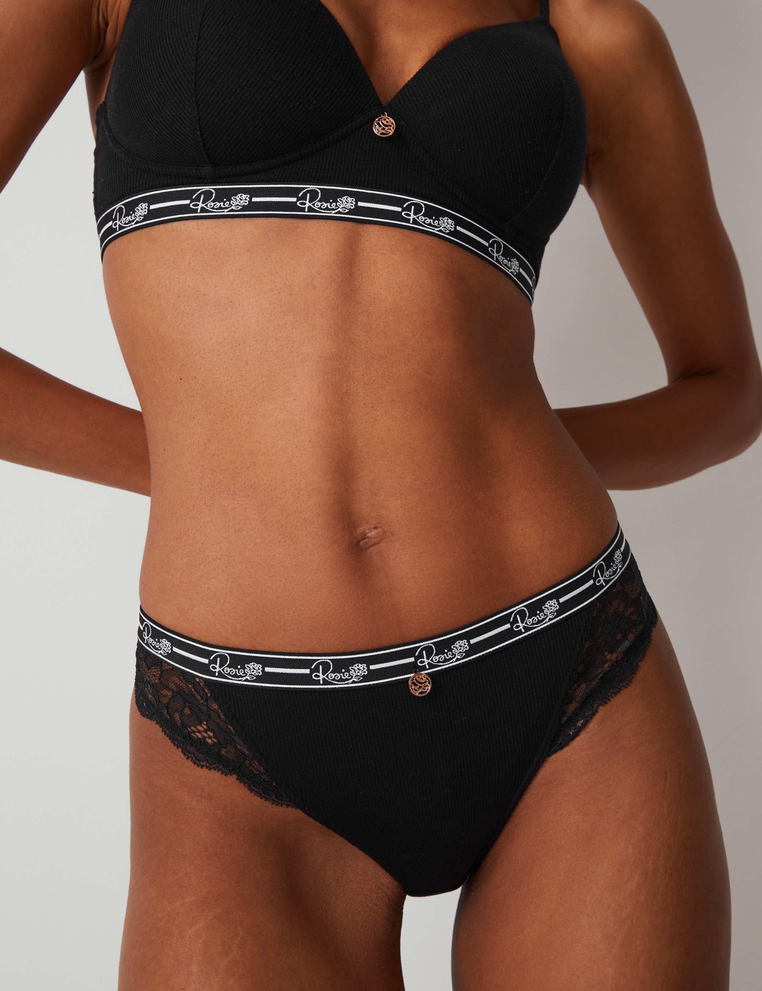 Lace Wired Padded Full Cup Bra Set A-E 5 of 6