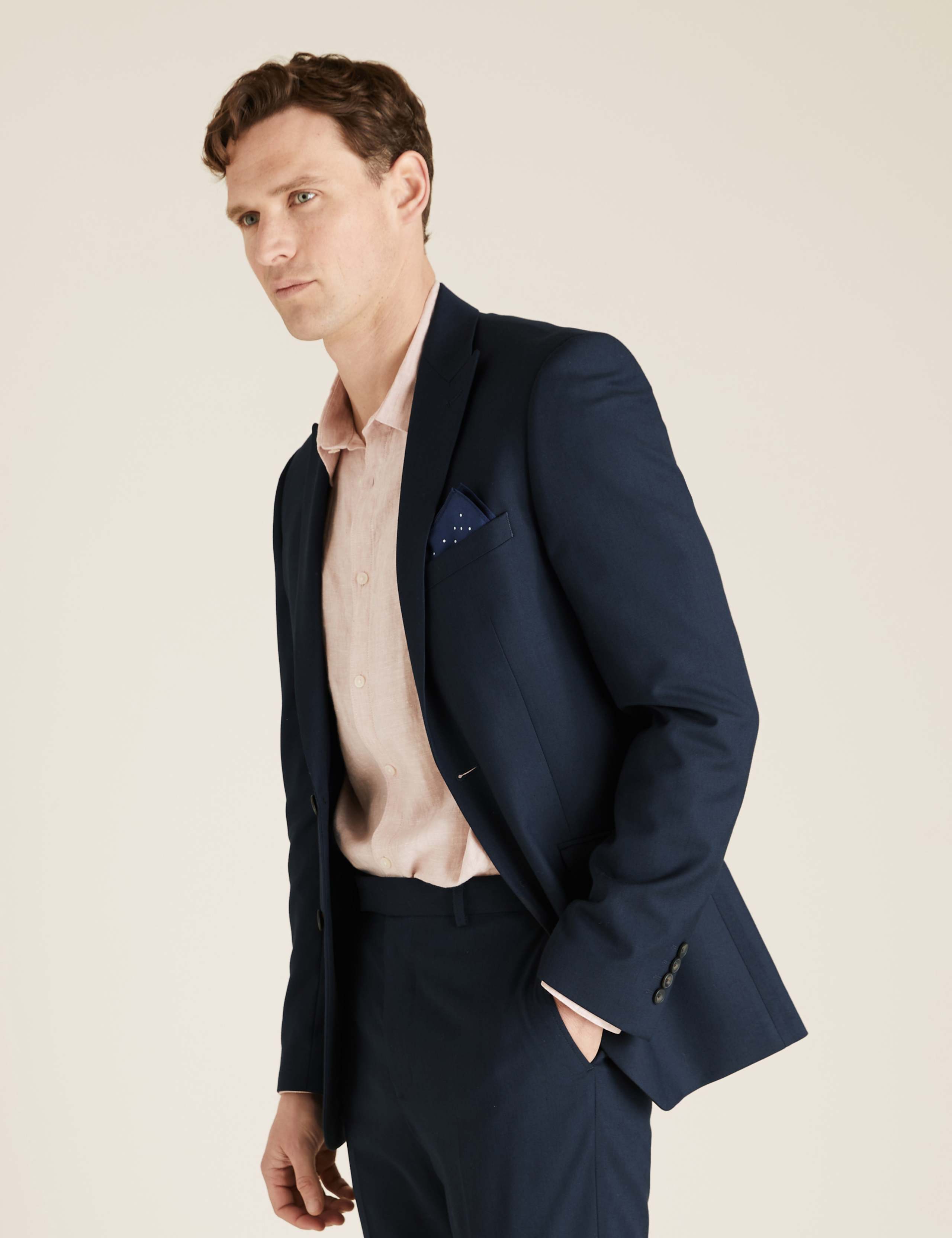 Tailored Fit 3 Piece Suit with Stretch 7 of 8