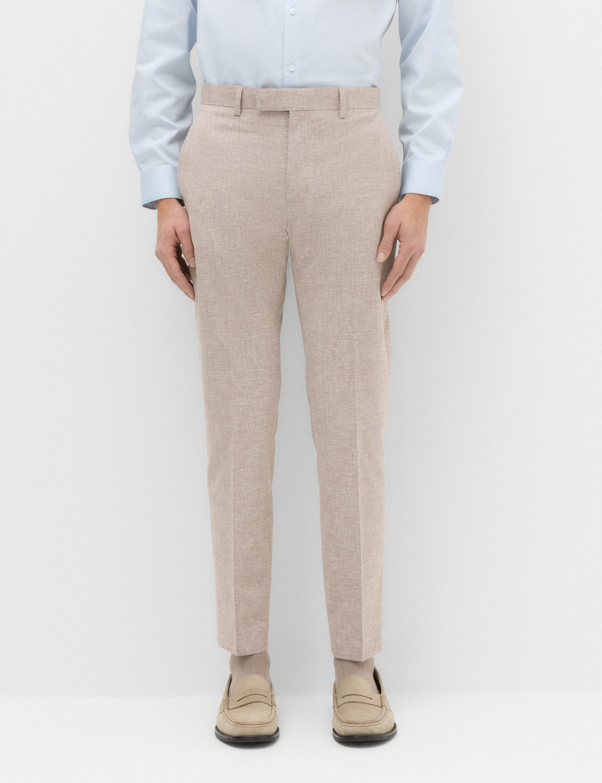 2 Piece Slim Fit Linen Blend Stretch Suit 1 of 6