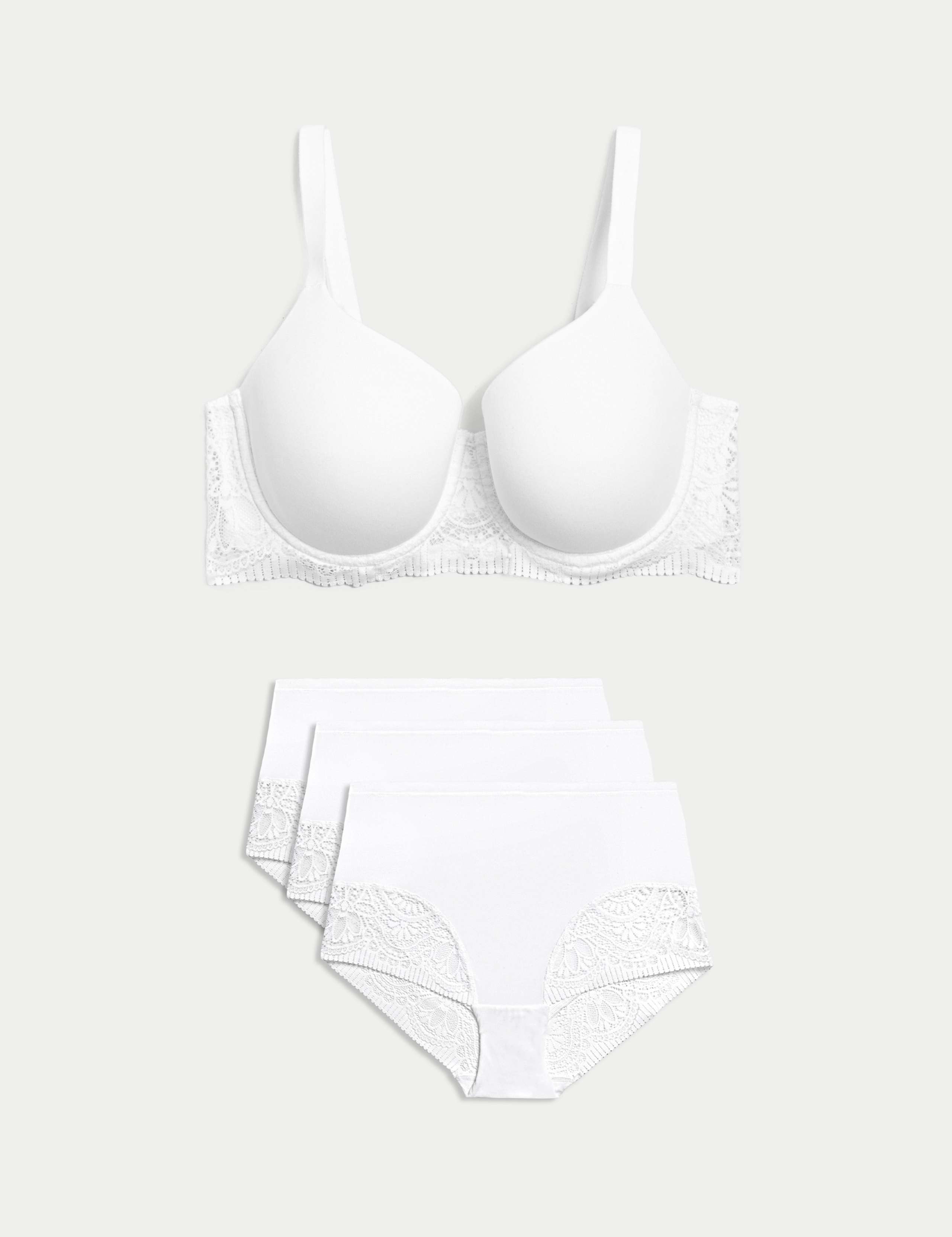 Body Soft™ Wired Full Cup T-Shirt Bra Set A-E 1 of 6