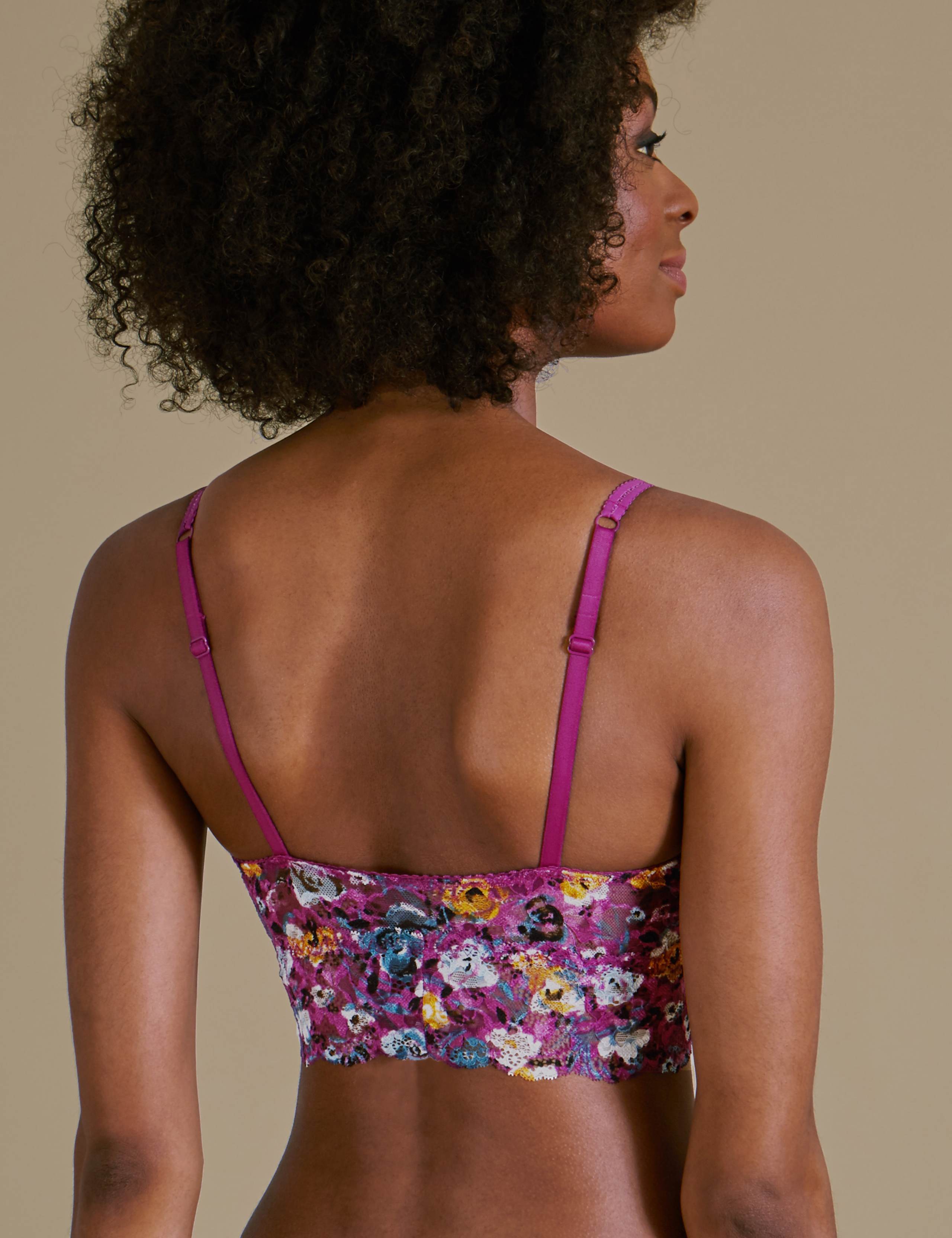 Floral Print Set with Non-Padded Bralet 4 of 6