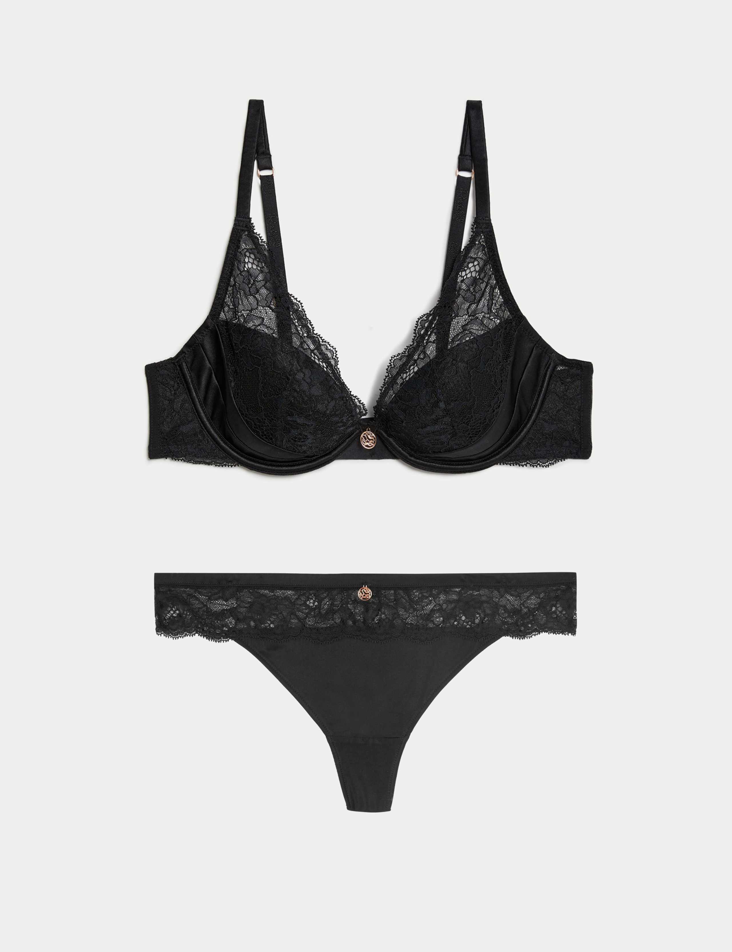 Silk Beau Wired Plunge Bra Set A-E 1 of 6