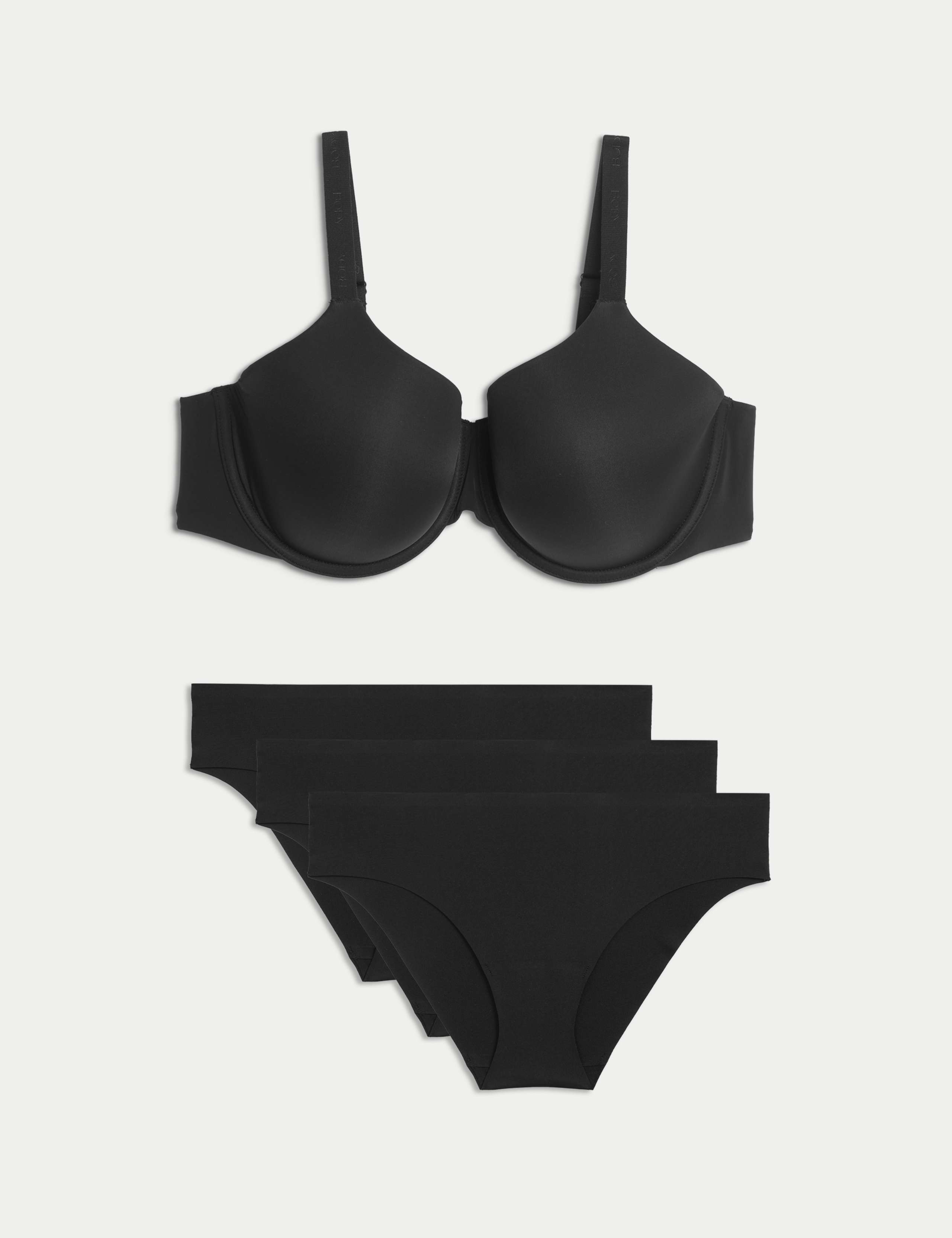 Wired Full Cup T-Shirt Bra Set F+ 1 of 6