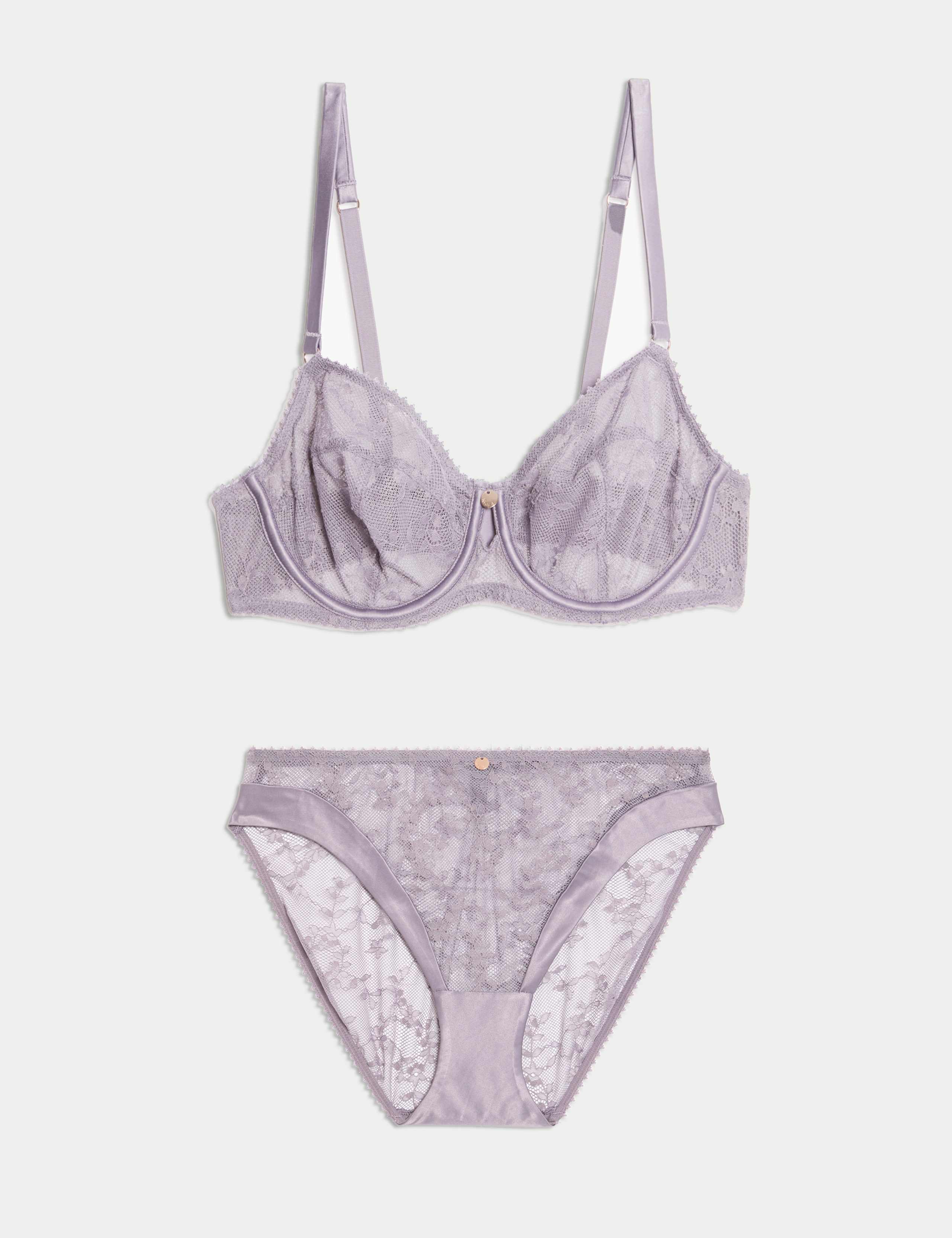 Rosa Lace Wired Balcony Bra Set A-E 1 of 6