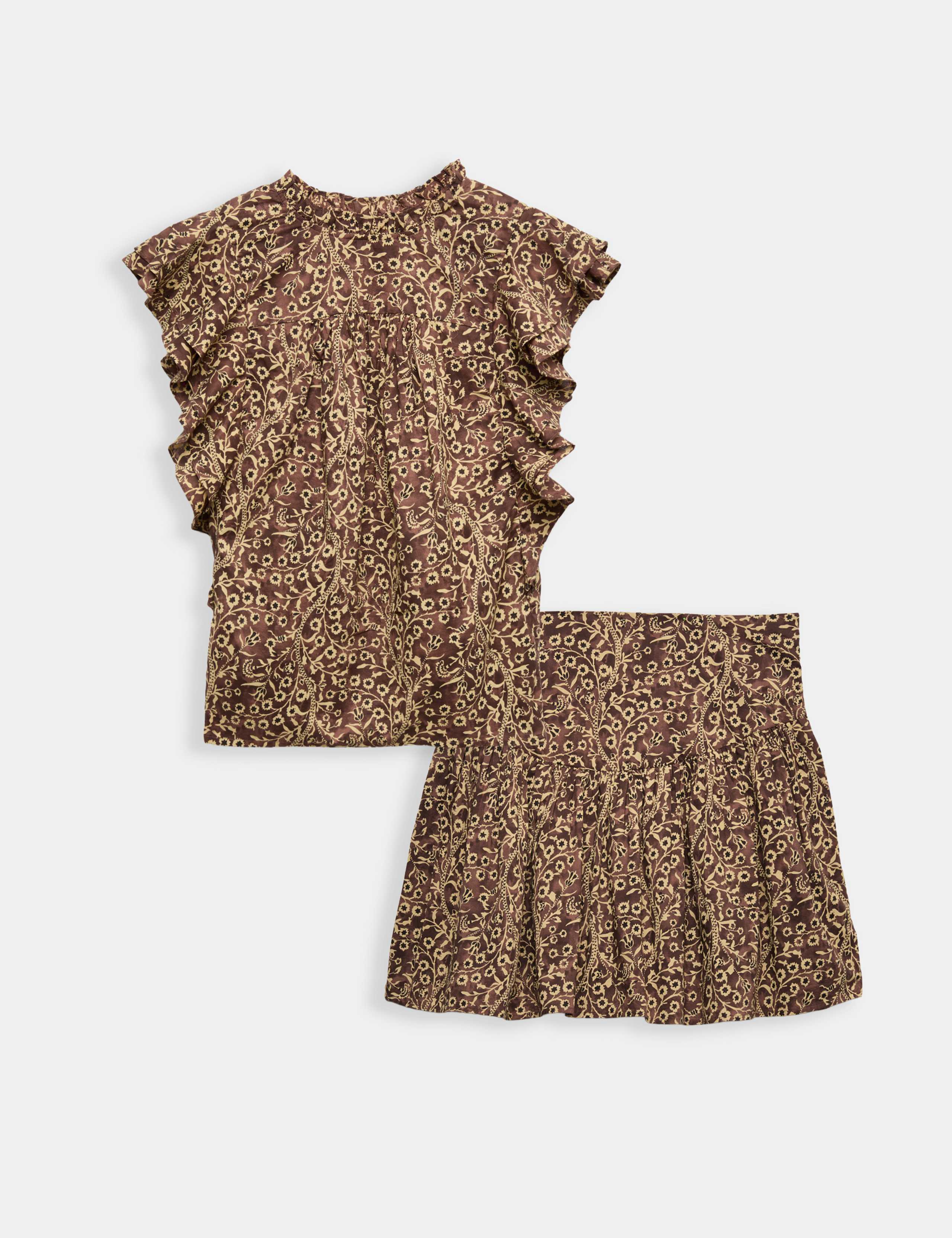 Floral Top & Skirt Set 1 of 6