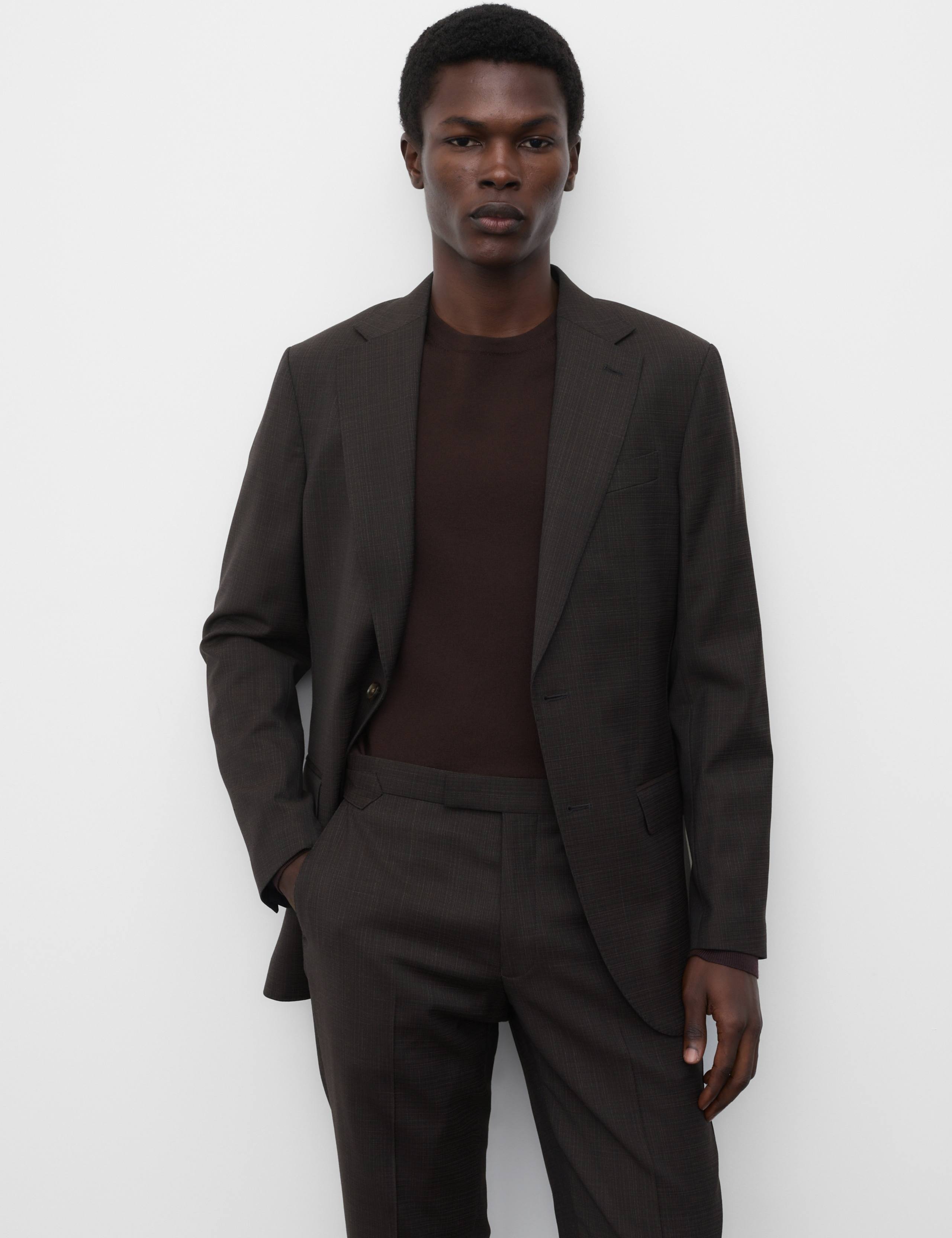 2 Piece Tailored Fit Wool Blend Suit