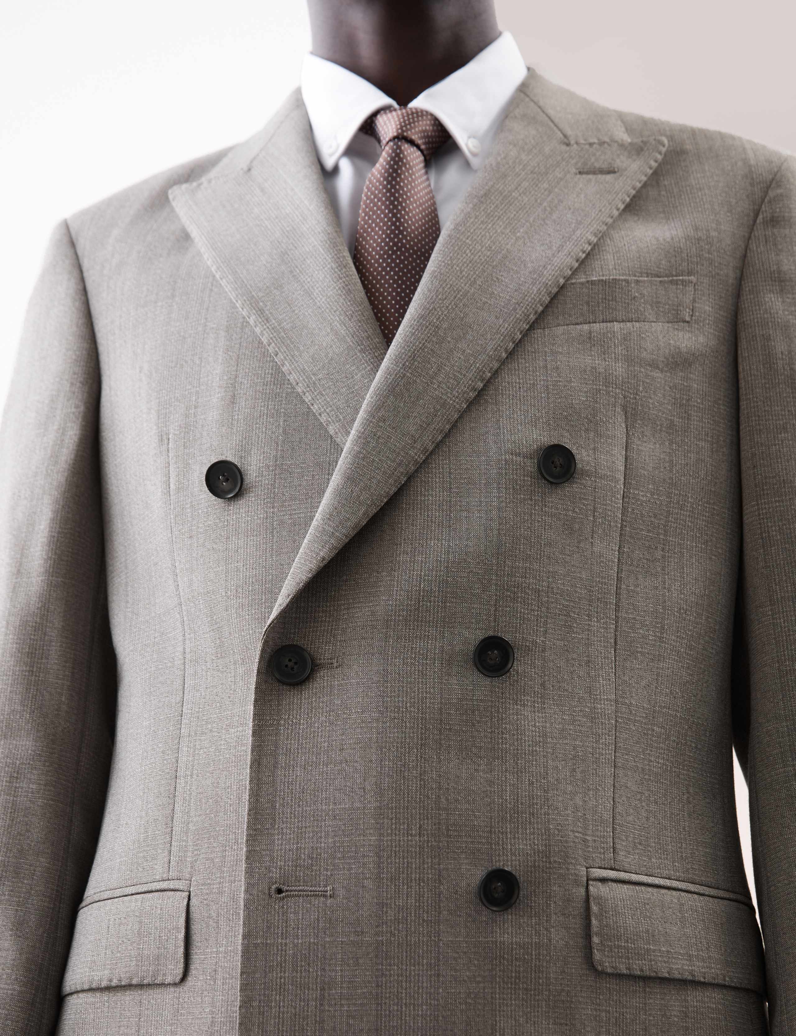 Tailored Fit Pure Wool Check Suit 6 of 6