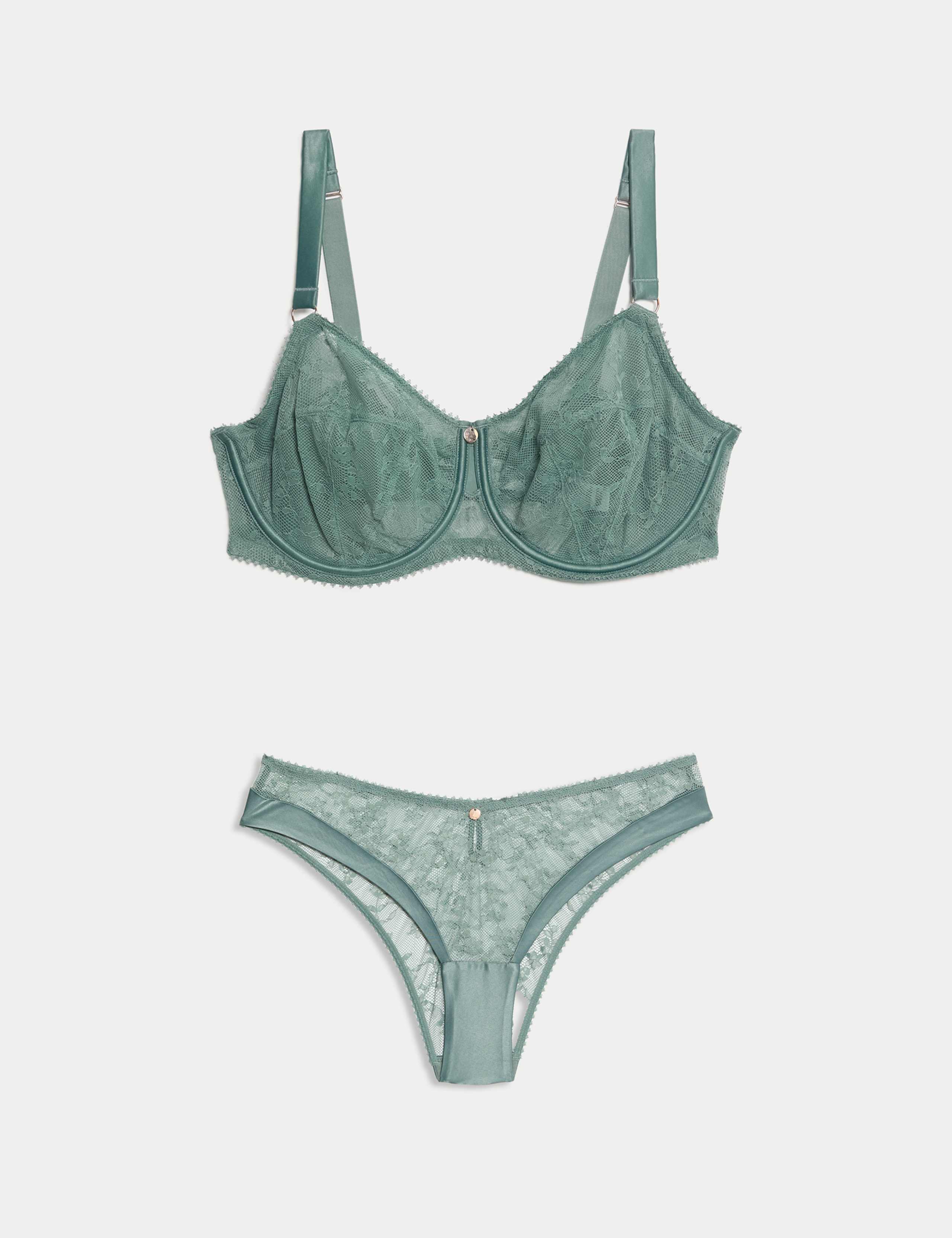 Rosa Lace Wired Balcony Bra Set F-H 1 of 6