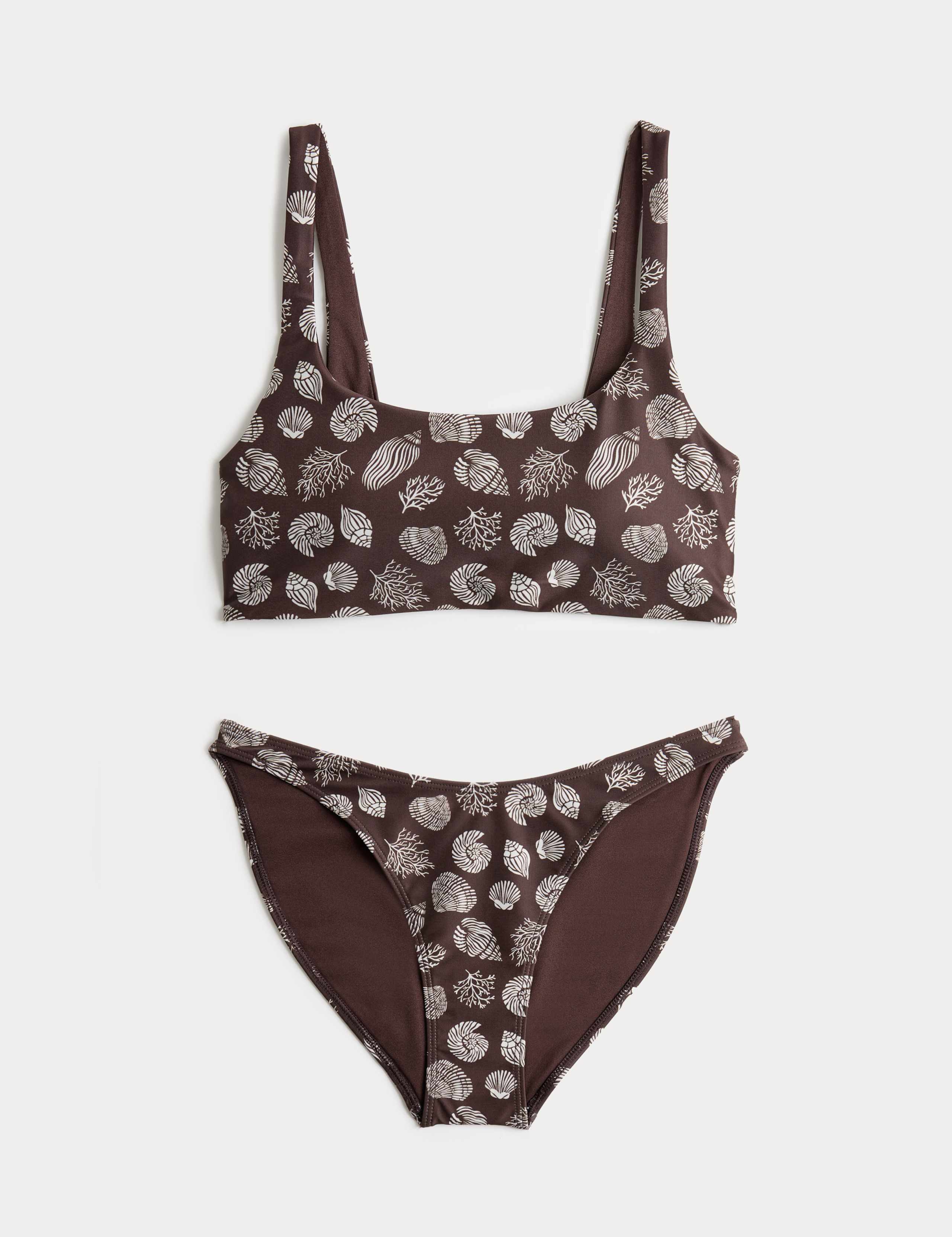 Printed Scoop Neck Bikini Set 1 of 6