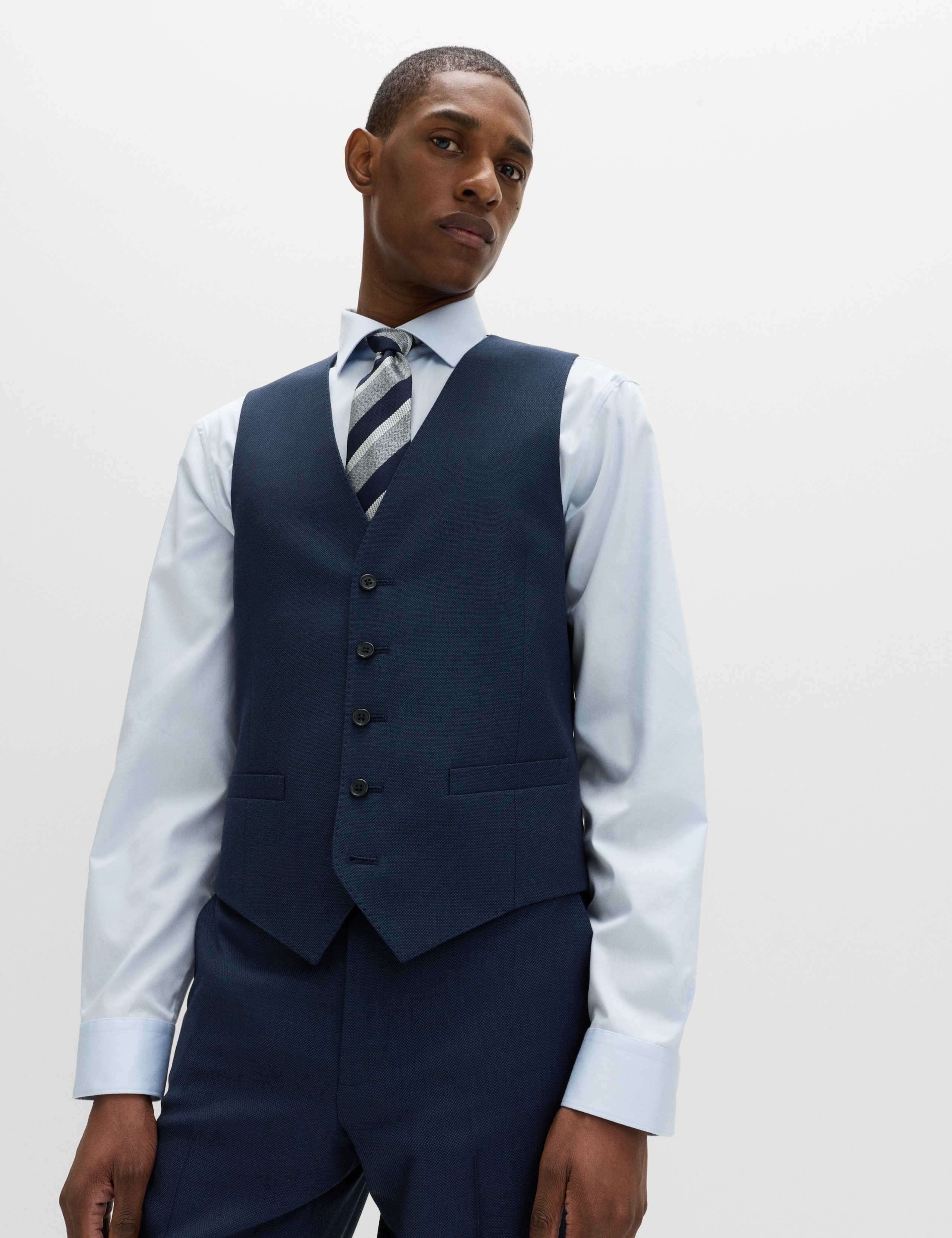 3 Piece Regular Fit Pure Wool Suit Jacket 2 of 6