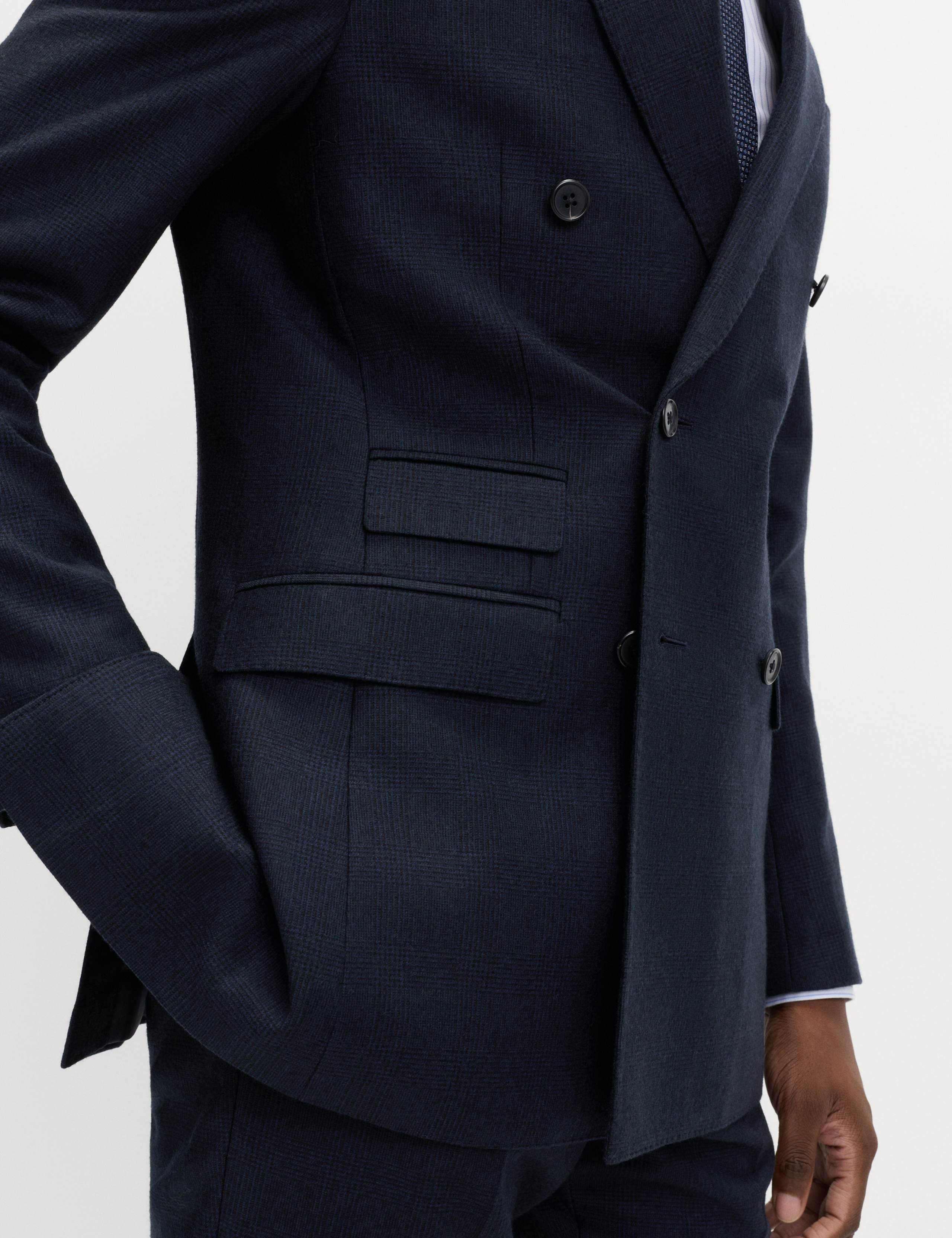 Slim Fit Pure Wool Checked Suit 5 of 6