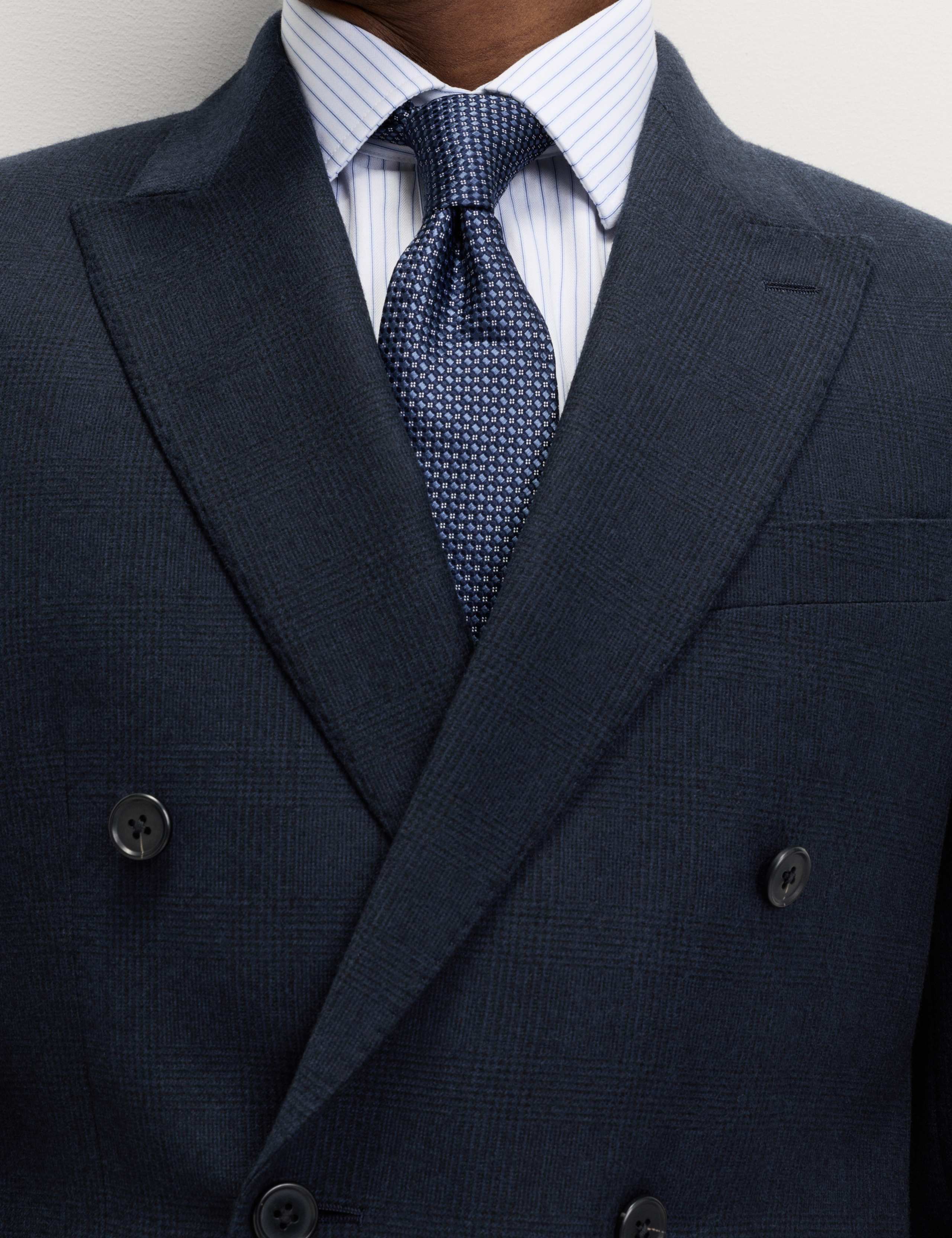 Slim Fit Pure Wool Checked Suit 6 of 6