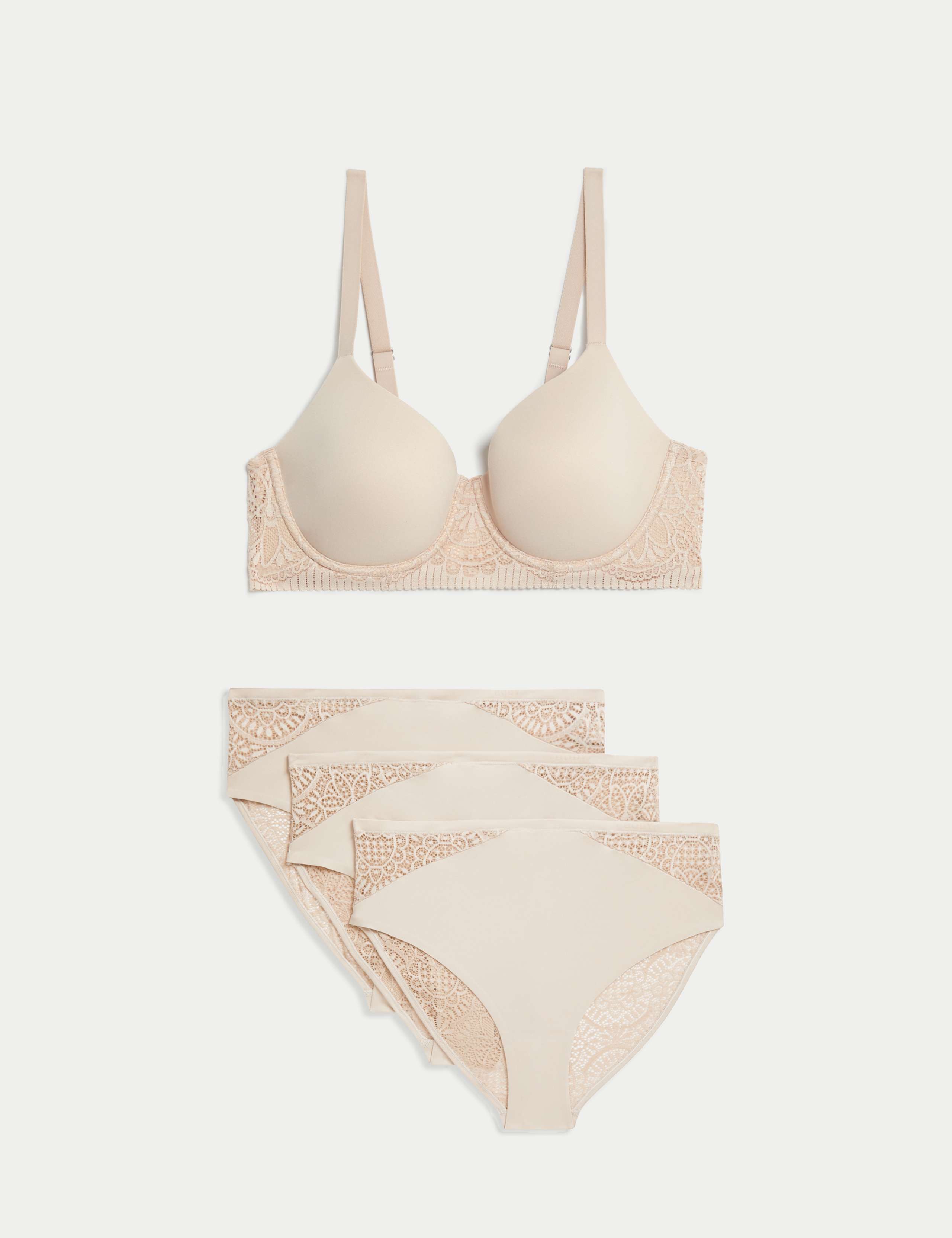 Body Soft™ Wired Full Cup T-Shirt Bra Set A-E 1 of 6
