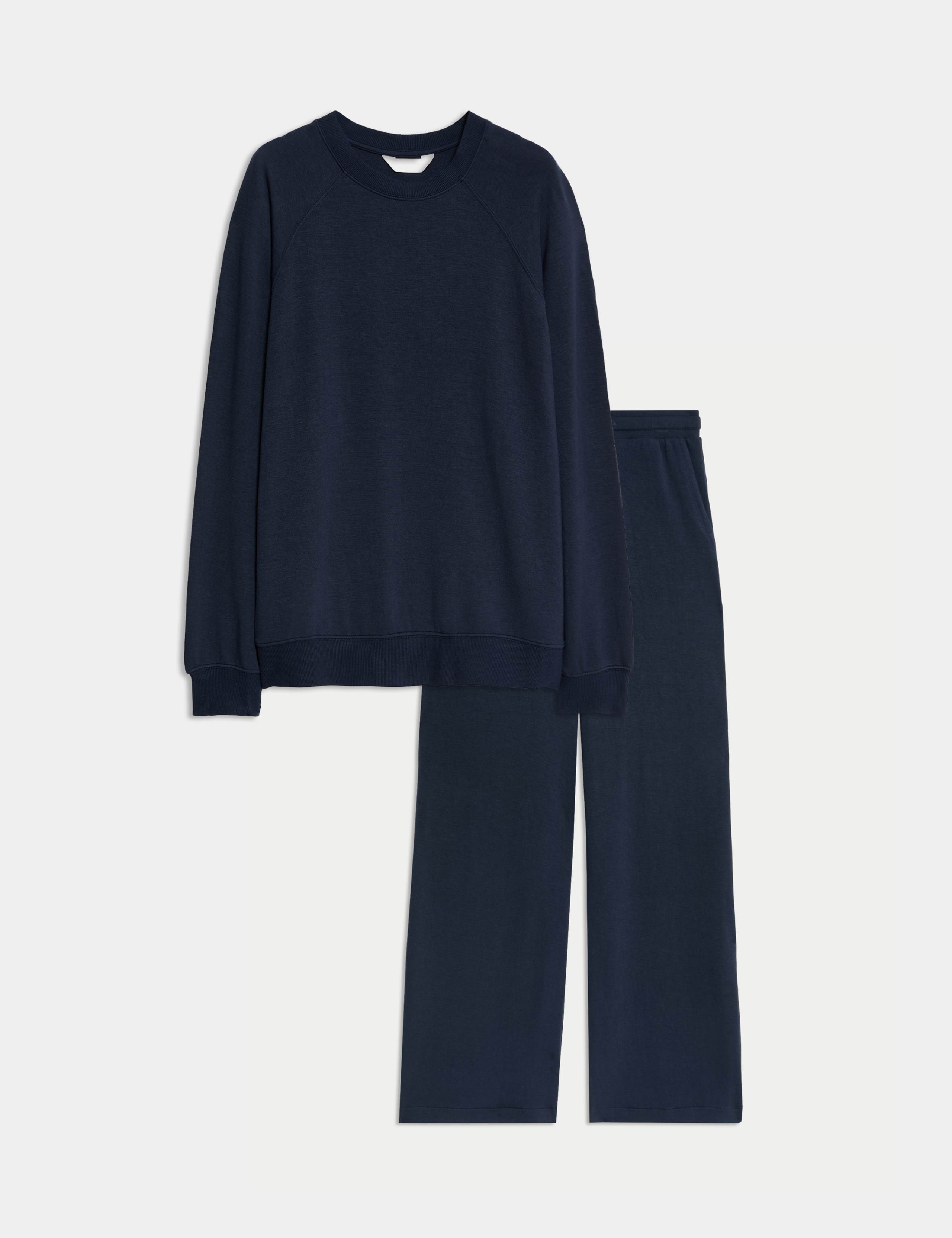 Cuffed Long Sleeve Pyjama Set 1 of 6