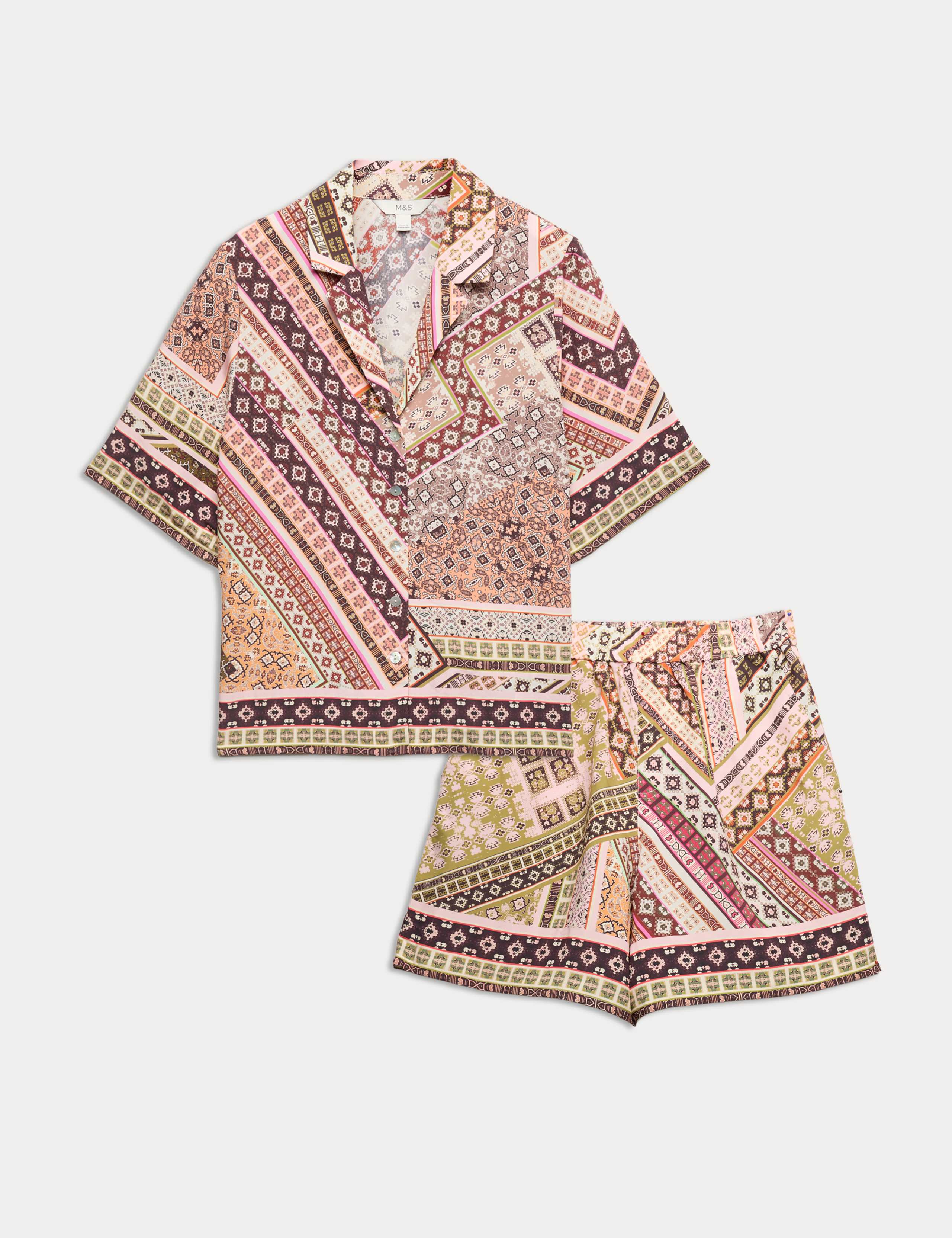 Printed Shirt & Shorts Set 1 of 6
