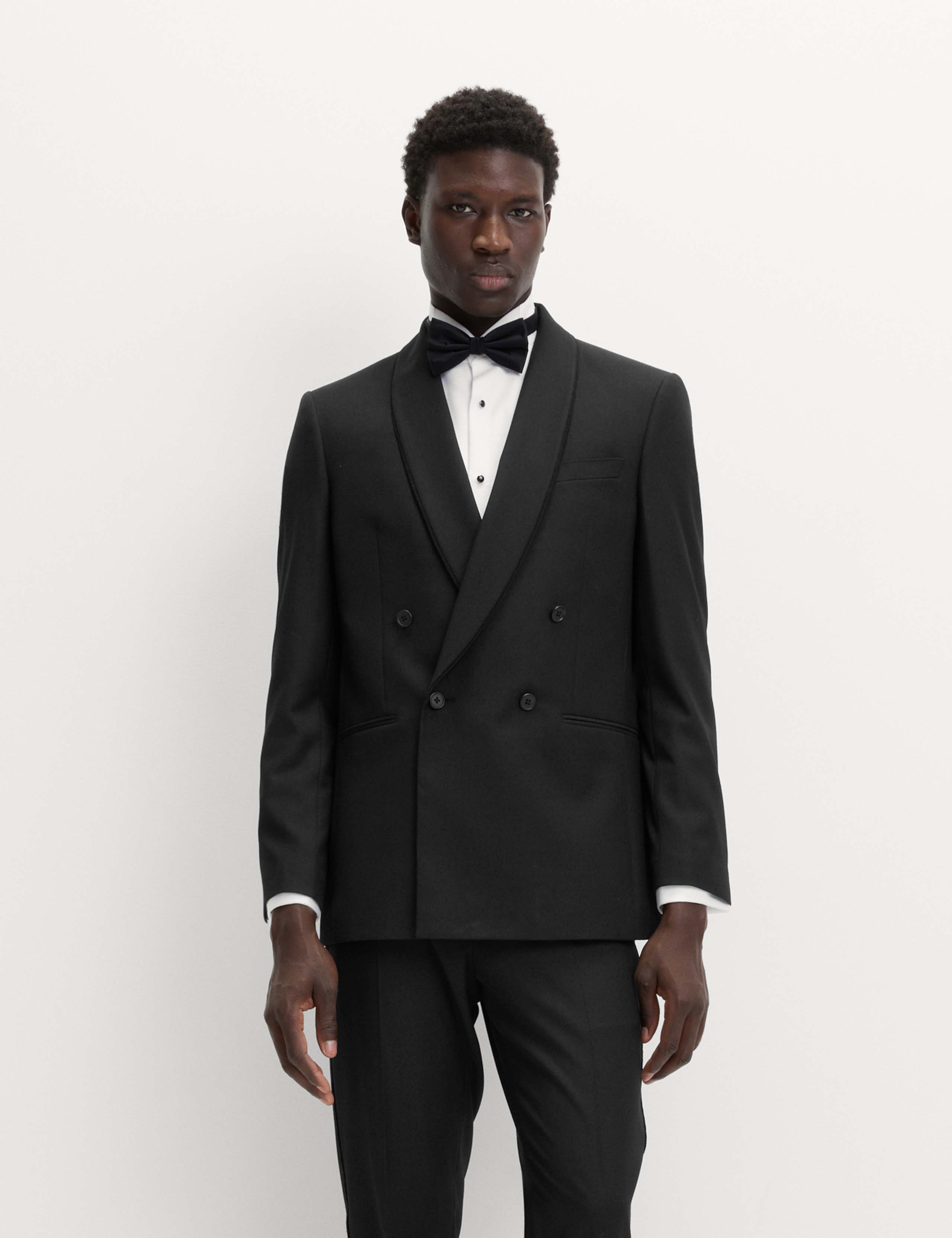 Tailored Fit Double Breasted Tuxedo Suit