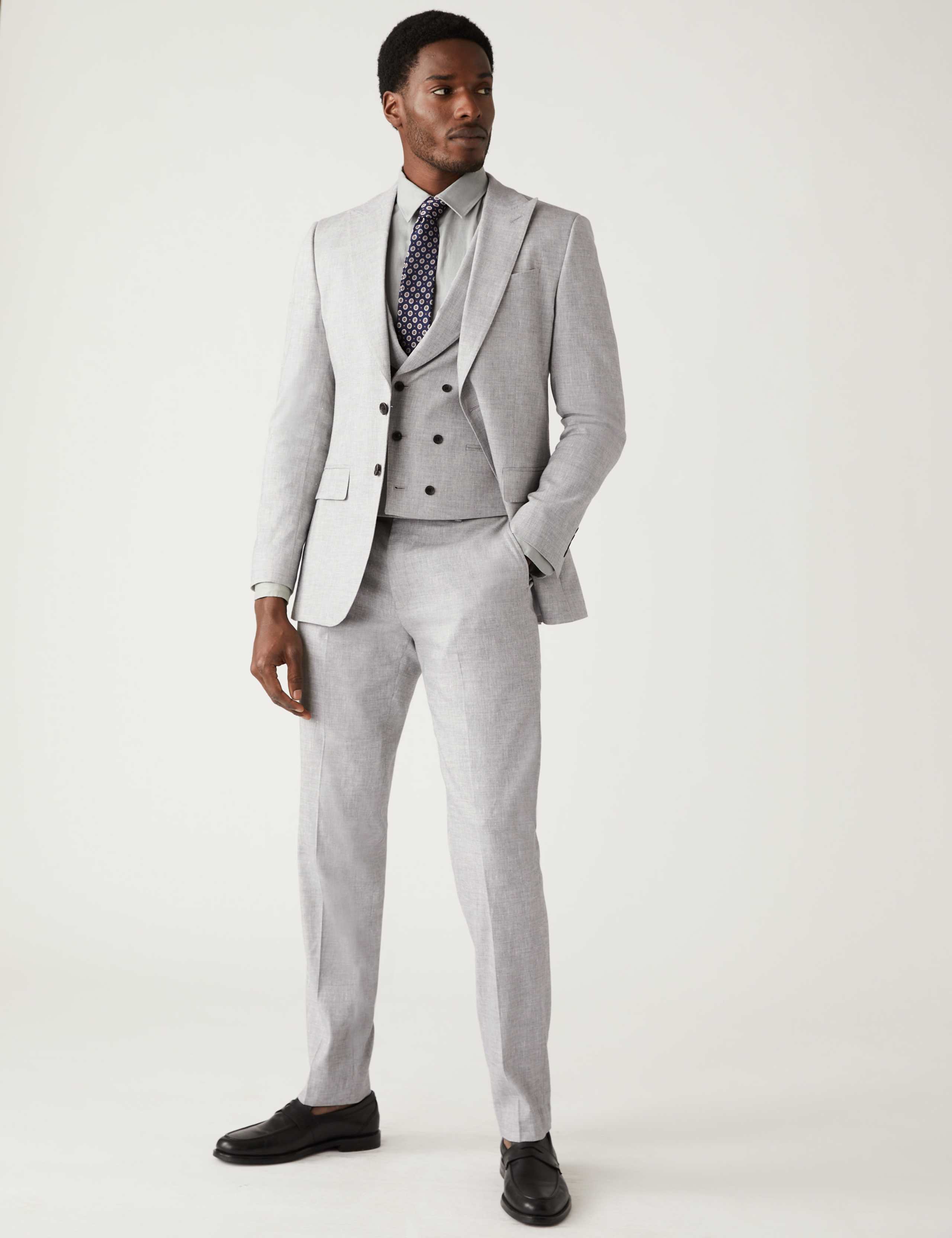 Tailored Fit Italian Linen Miracle™ Suit 3 of 6