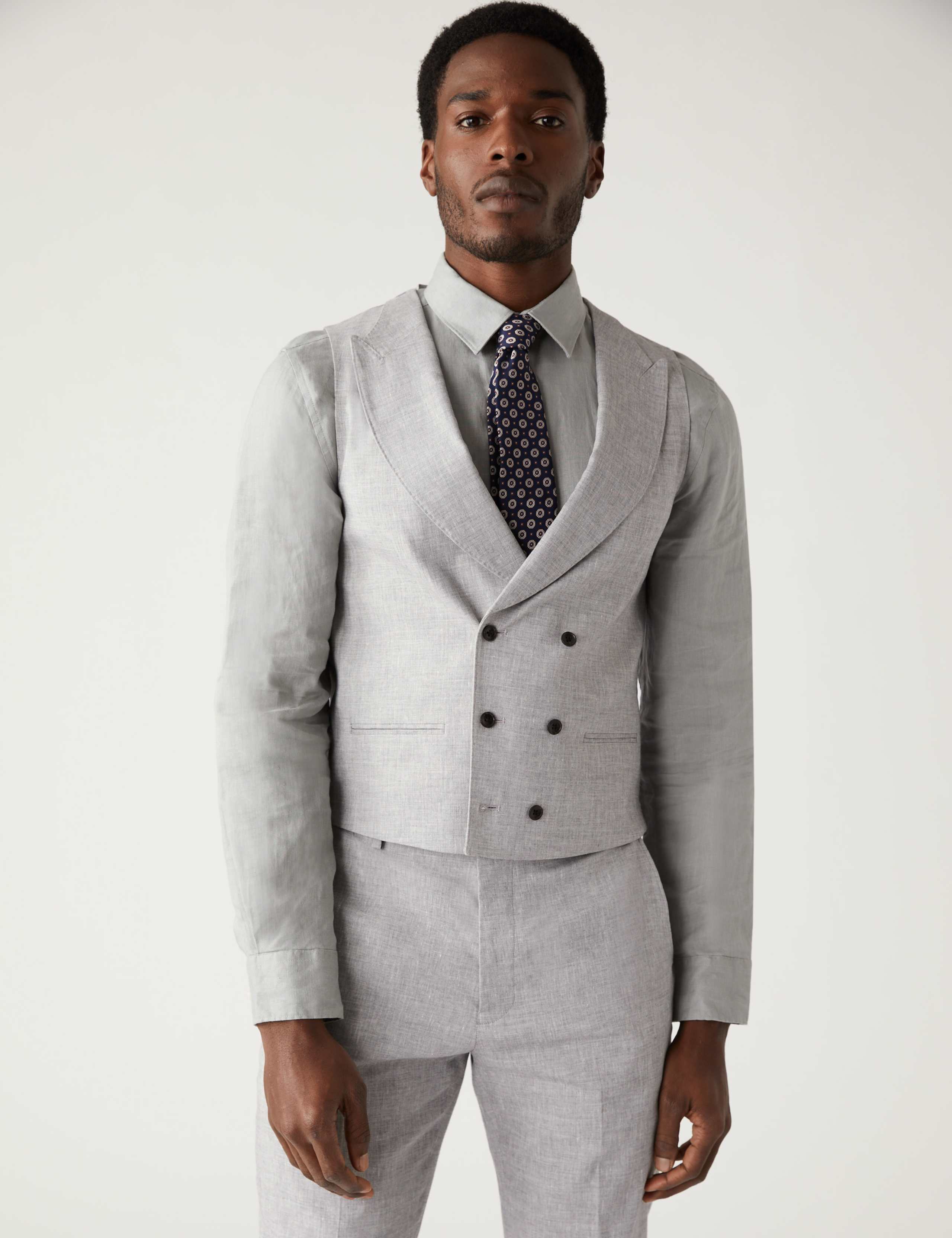 Tailored Fit Italian Linen Miracle™ Suit 1 of 6