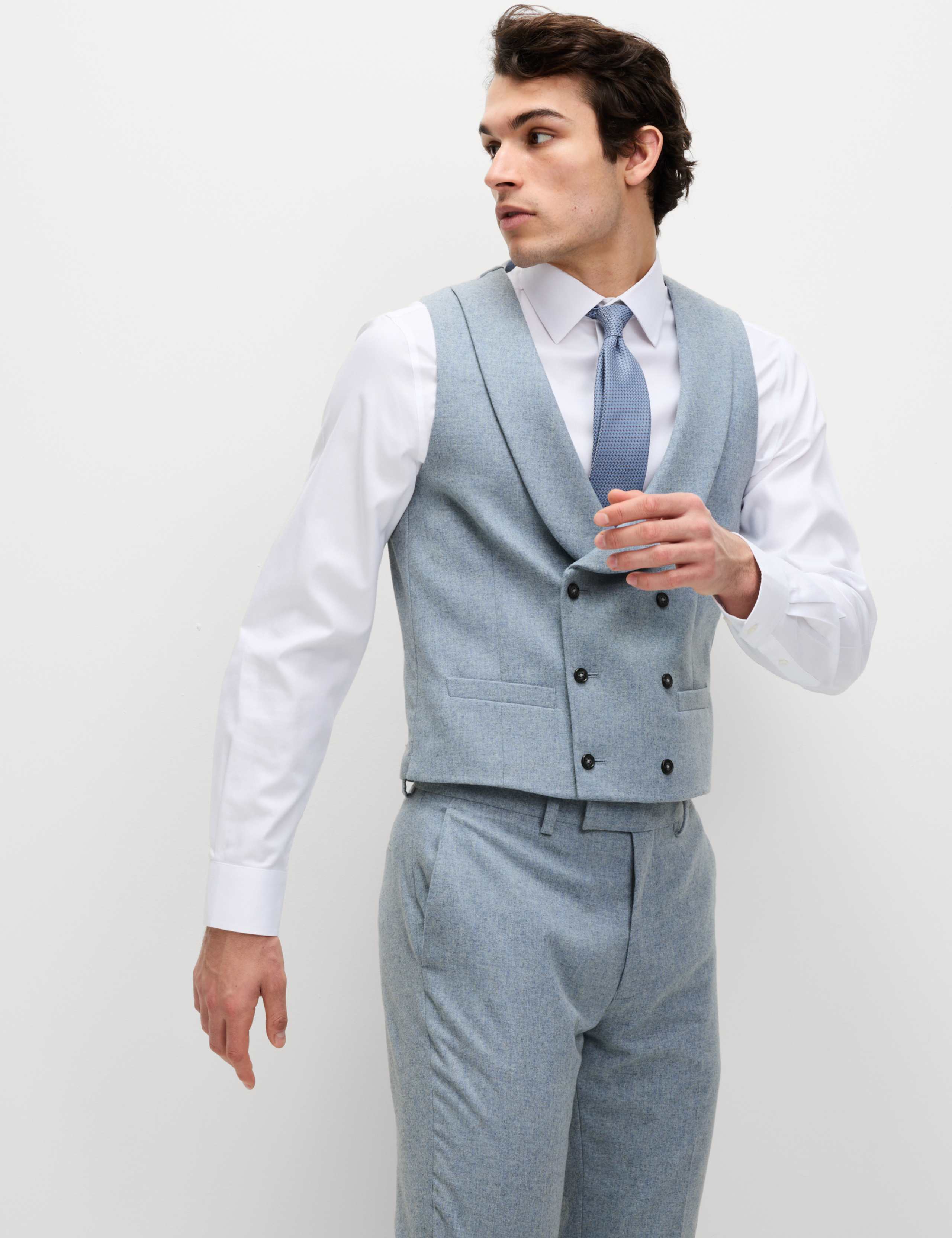 Tailored Fit Wool Rich Tweed Suit 2 of 6