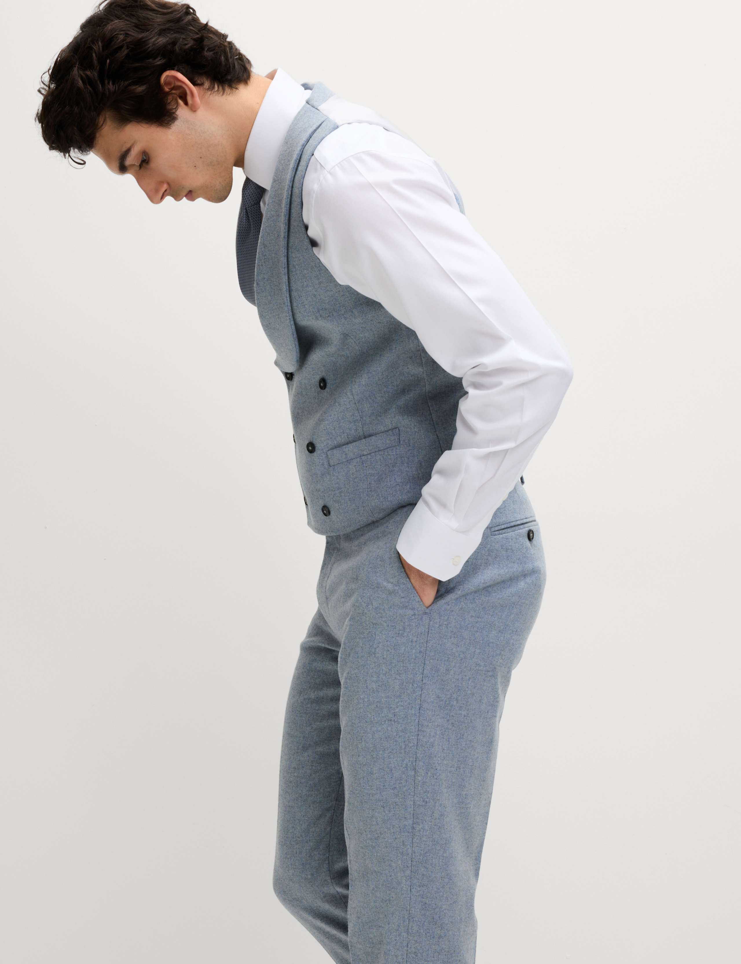 Tailored Fit Wool Rich Tweed Suit 5 of 6
