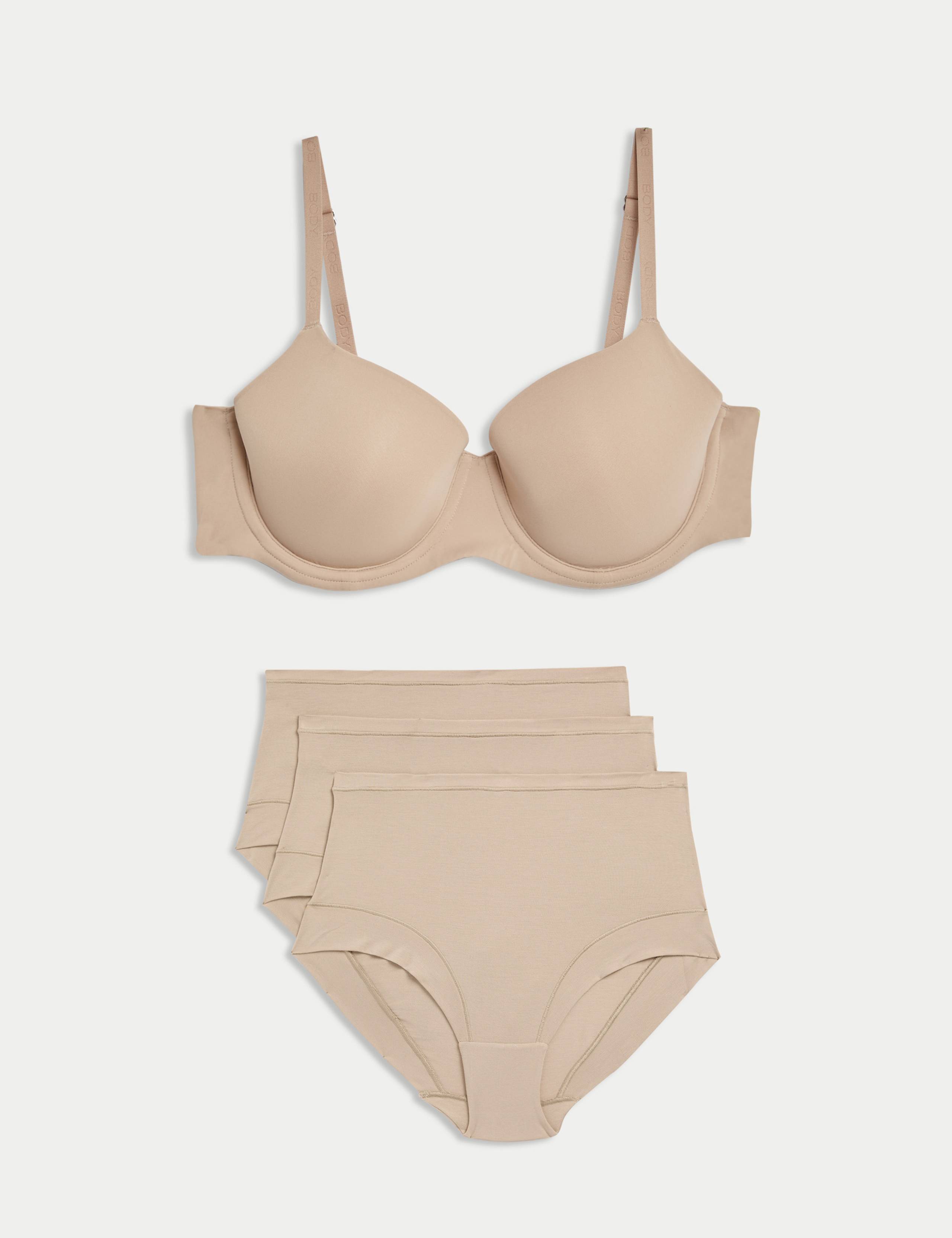 Flexifit™ Wired Balcony T-Shirt Bra Set A-E 1 of 6