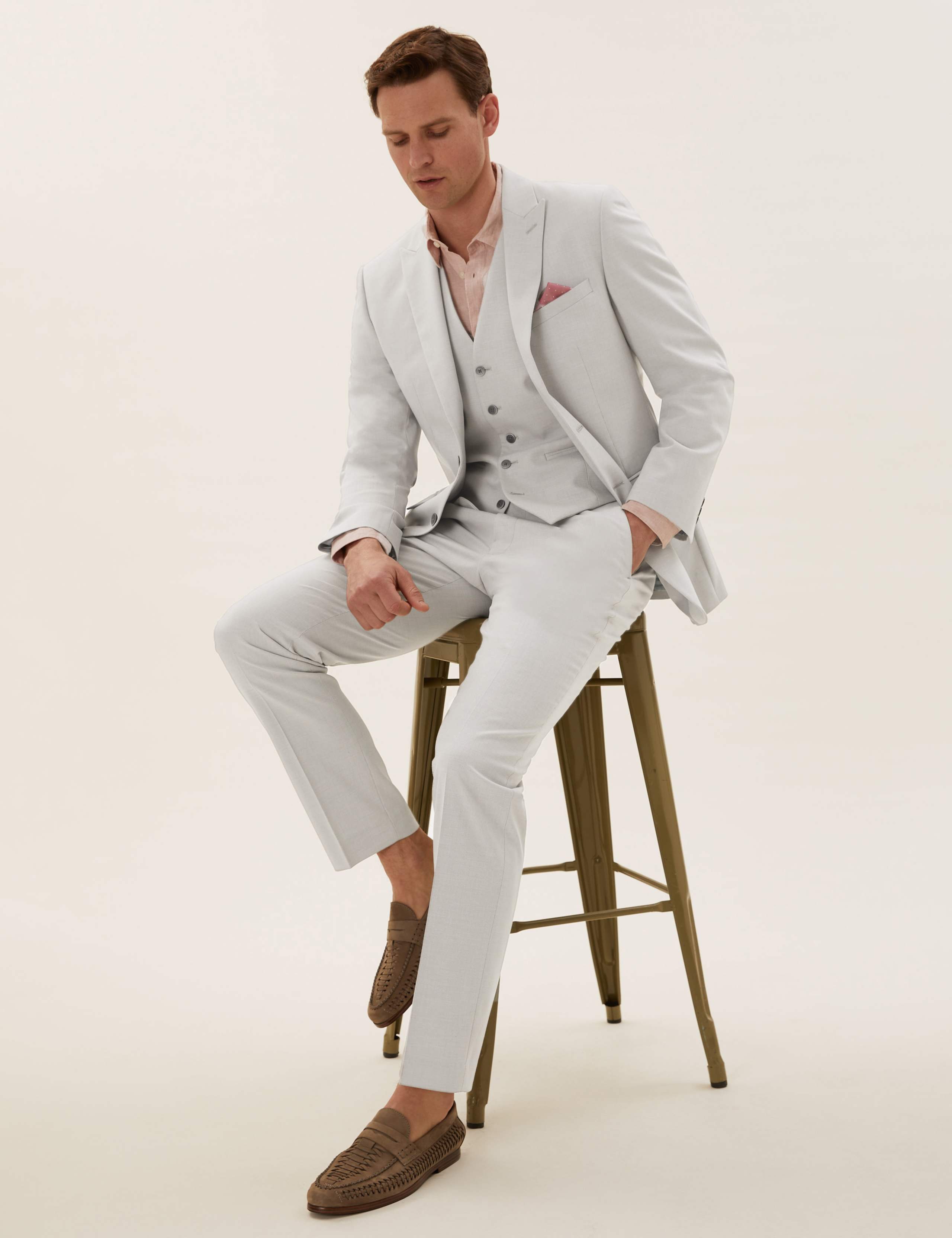 Tailored Fit 3 Piece Suit 3 of 7