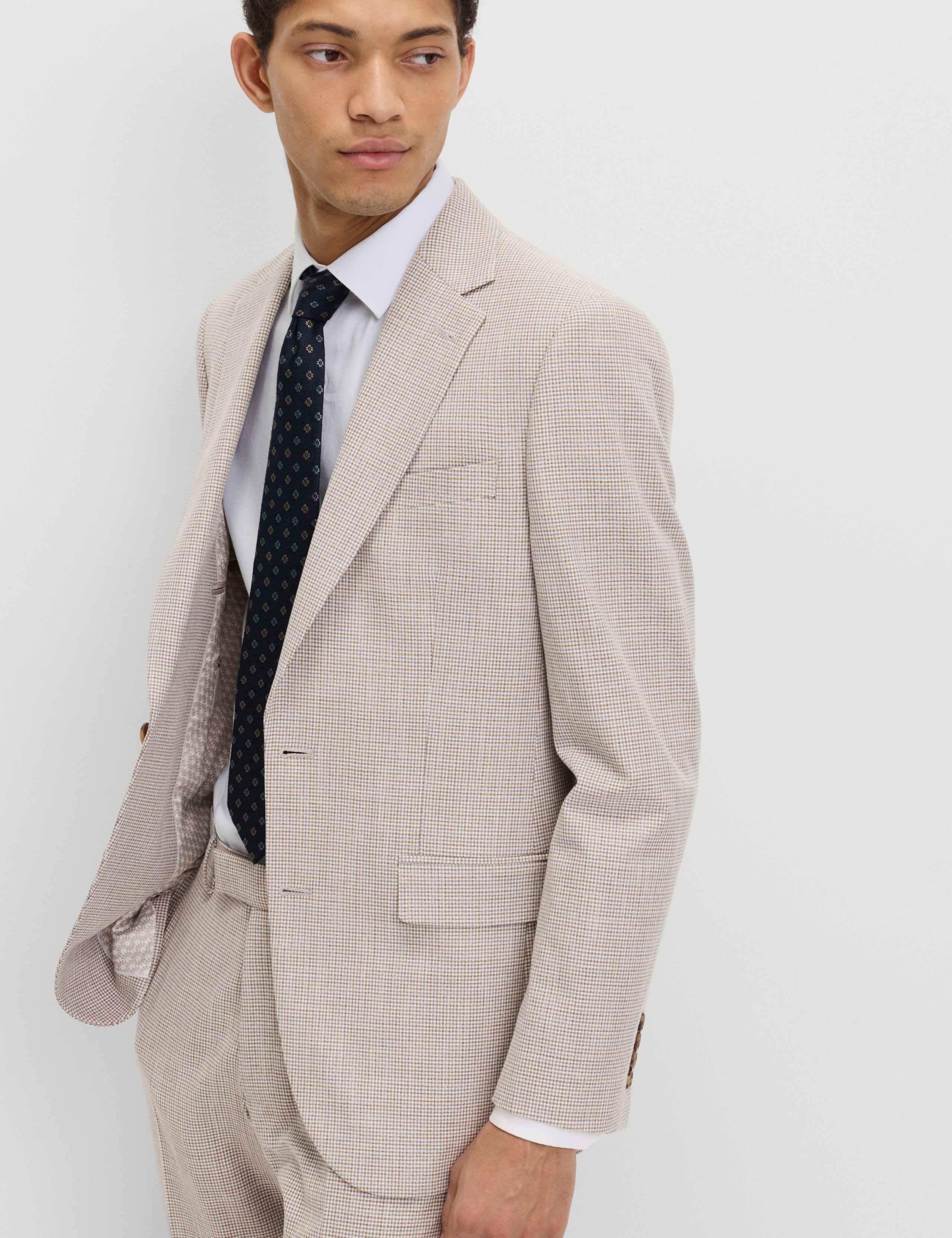 Tailored Fit Grid Check Suit 2 of 5