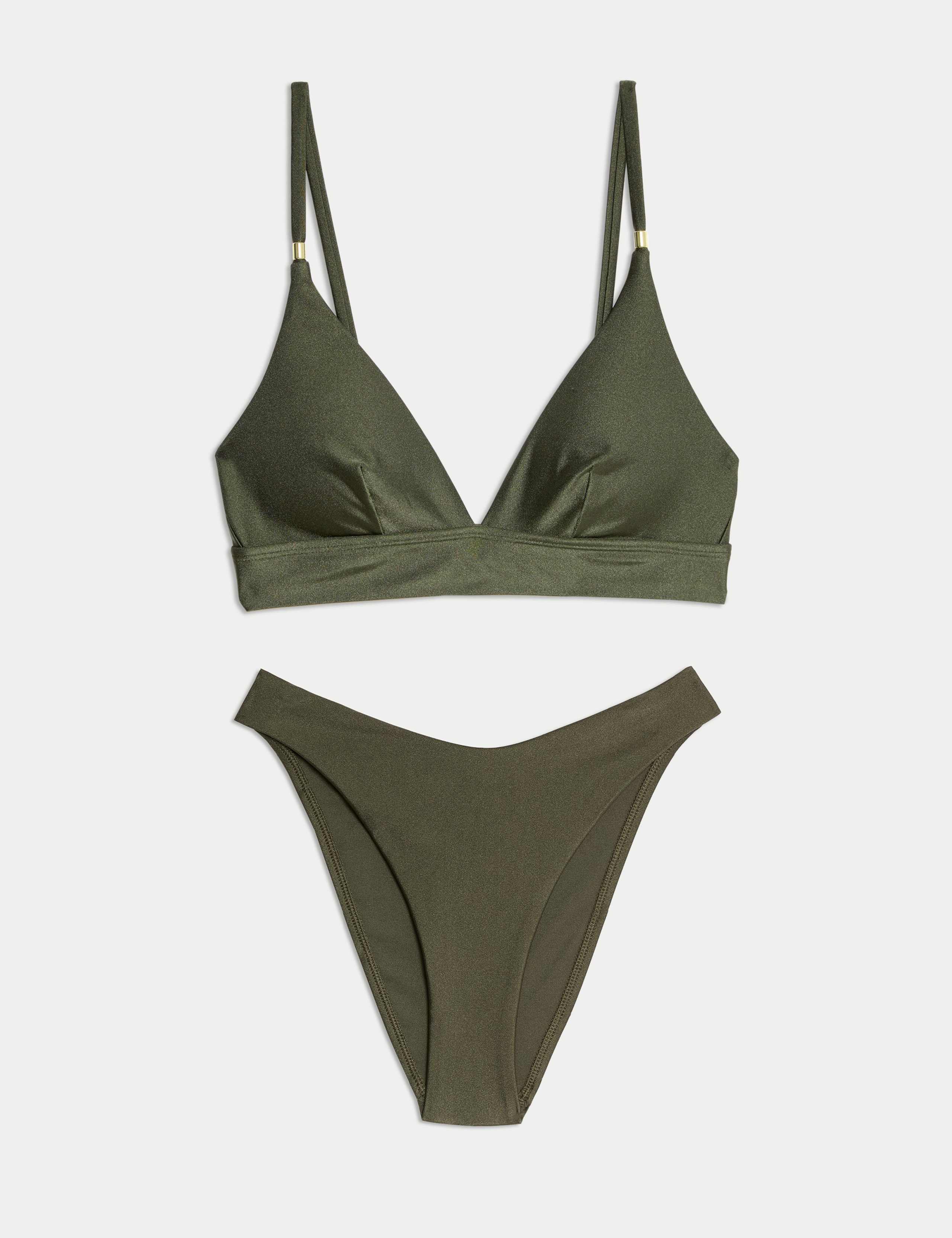 Padded Trim Detail Plunge Bikini Set 1 of 6