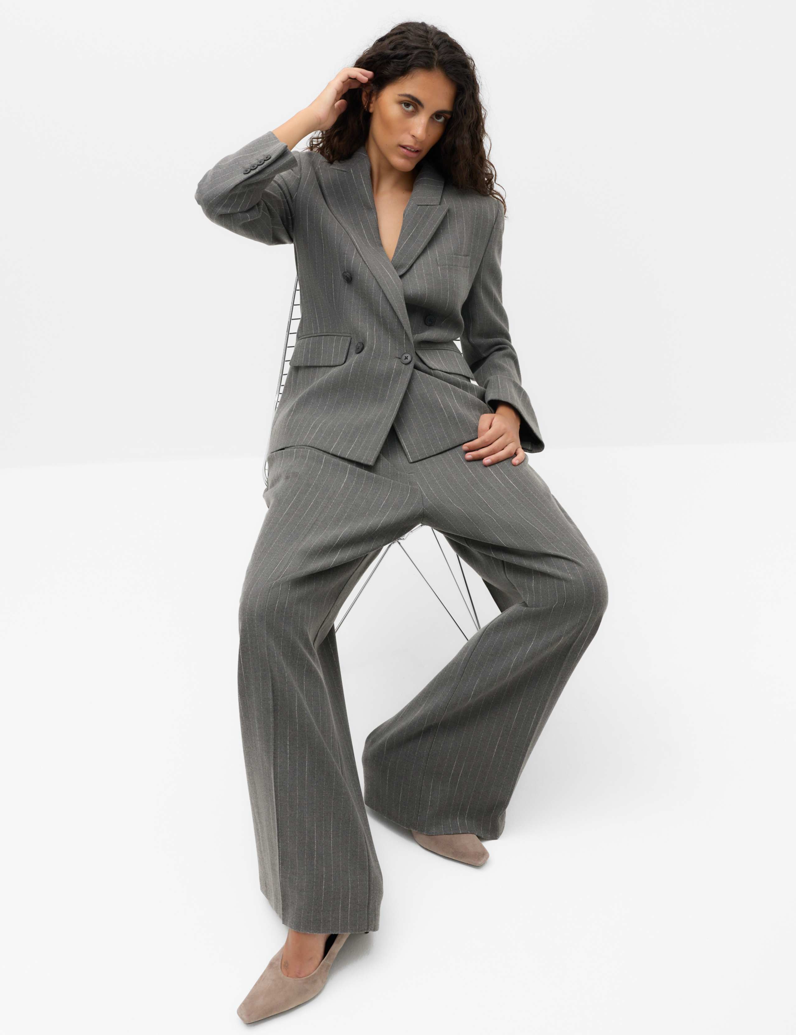 Pinstripe Jacket & Trouser Set