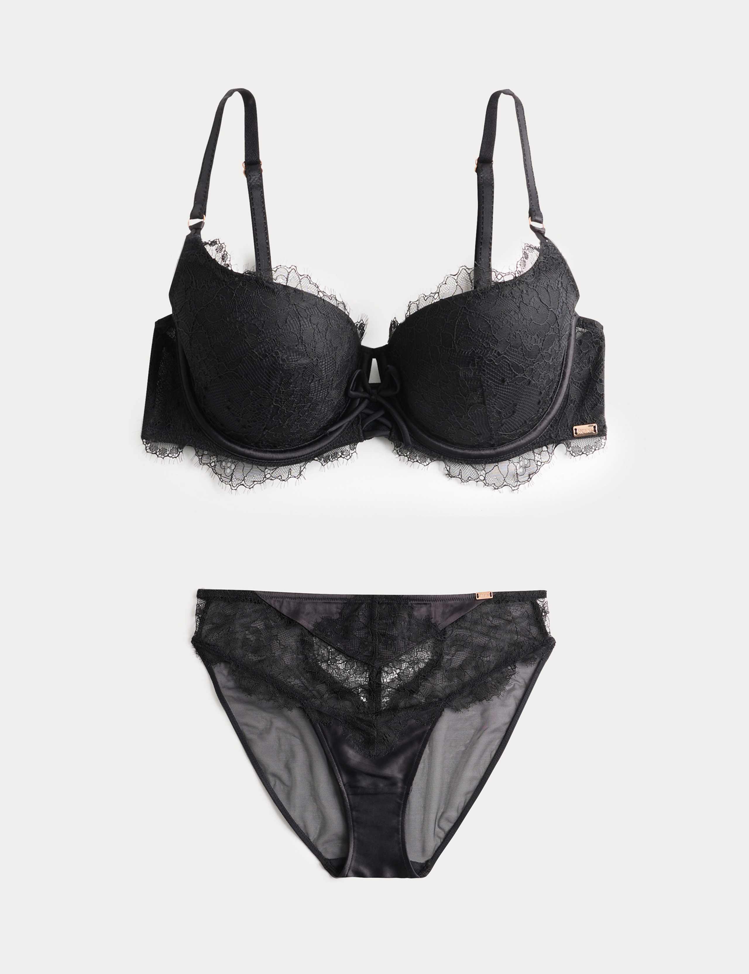 Forget Me Not Wired Balcony Bra Set A-E 1 of 6