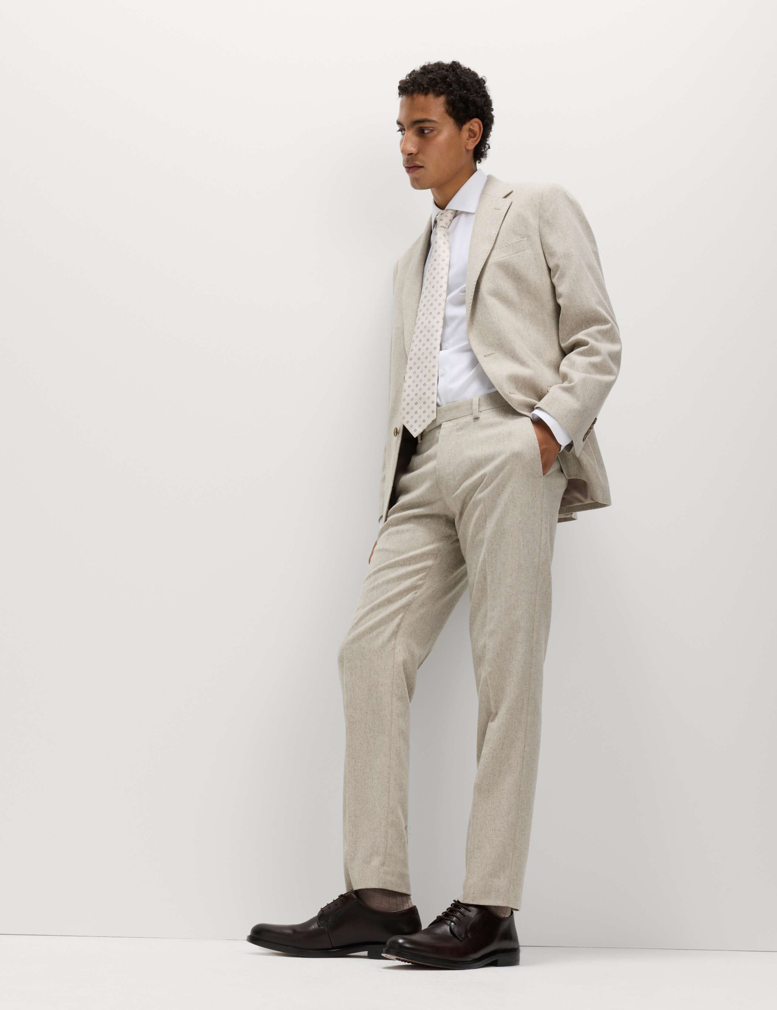 Tailored Fit Wool Rich Tweed Suit 2 of 5