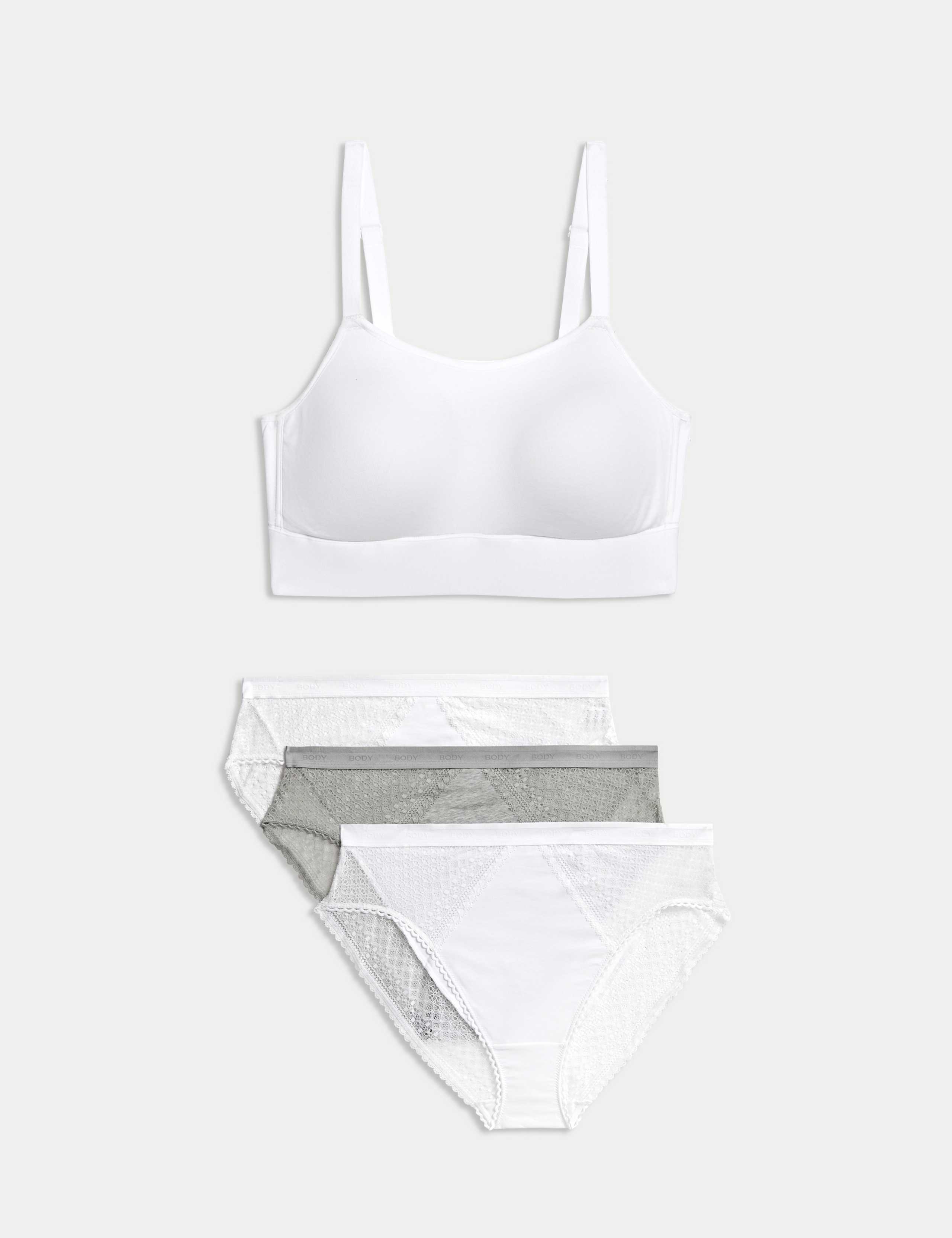 Cotton Non-Wired Post Surgery Cami Bra Set A-H 1 of 5
