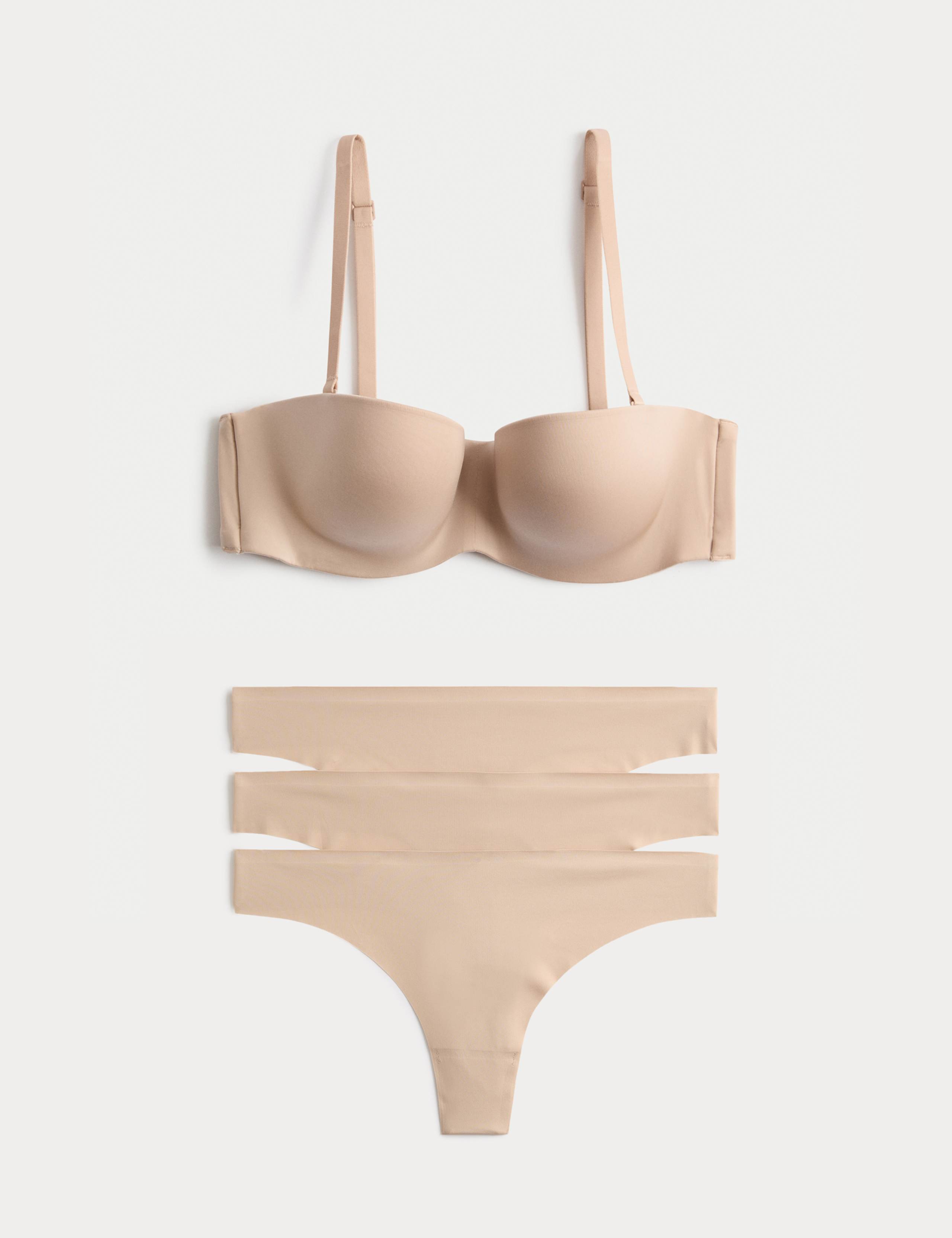 Body Invisibles™ Wired Strapless Bra Set A-E 1 of 6