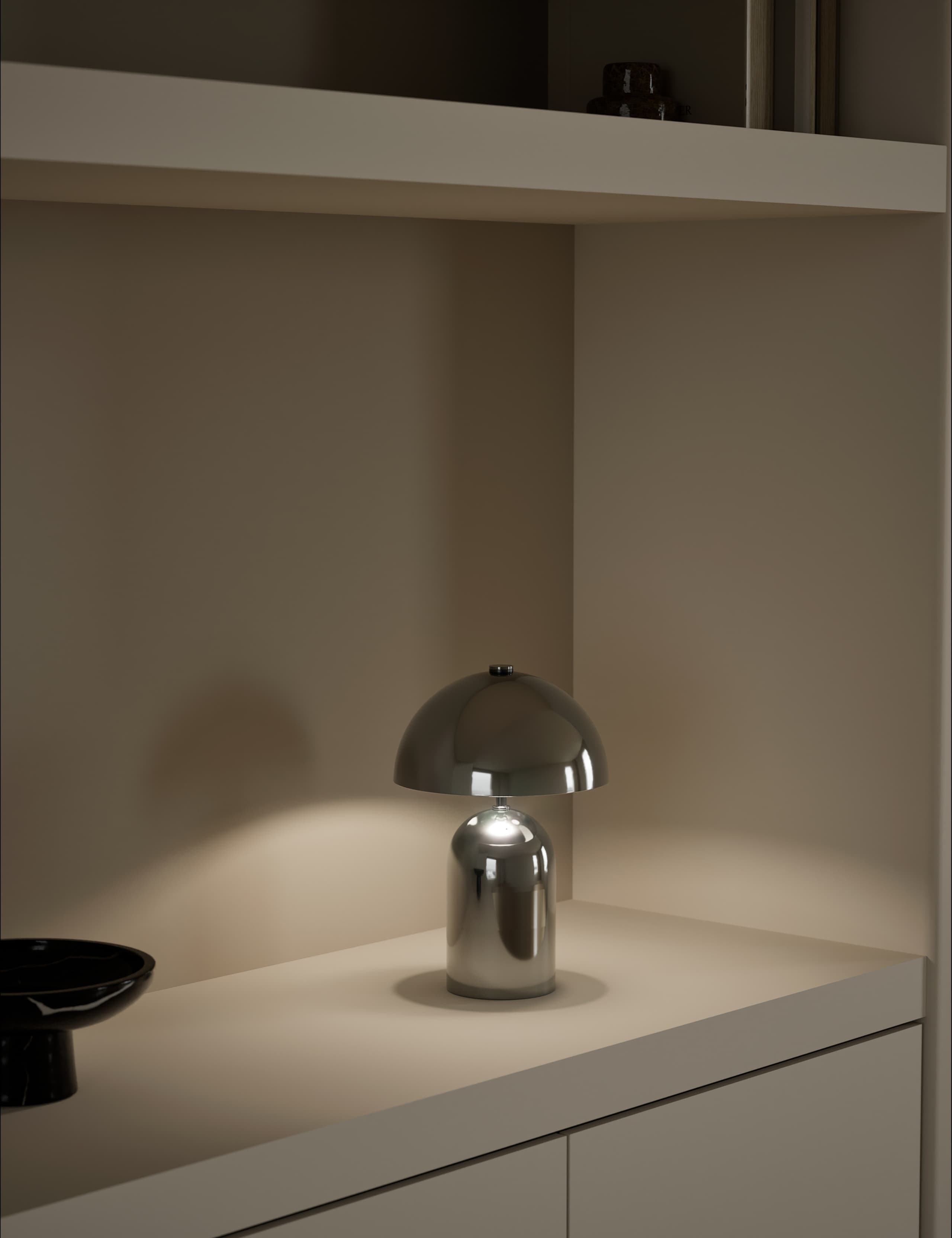 Colby Rechargeable Metal Table Lamp